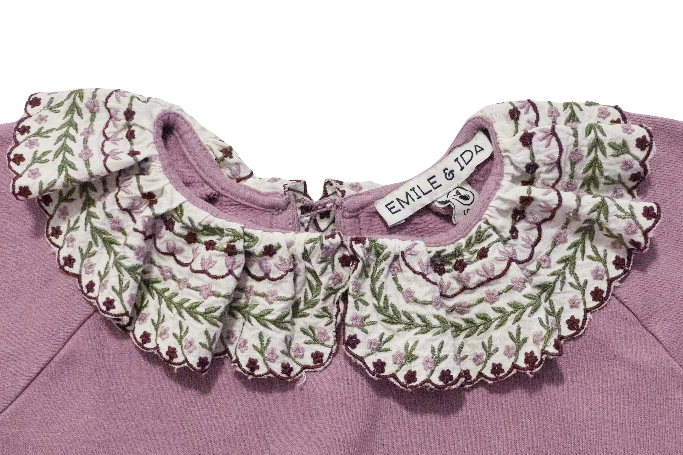 Emile et Ida Dreamy Lavender Blossom Sweatshirt
