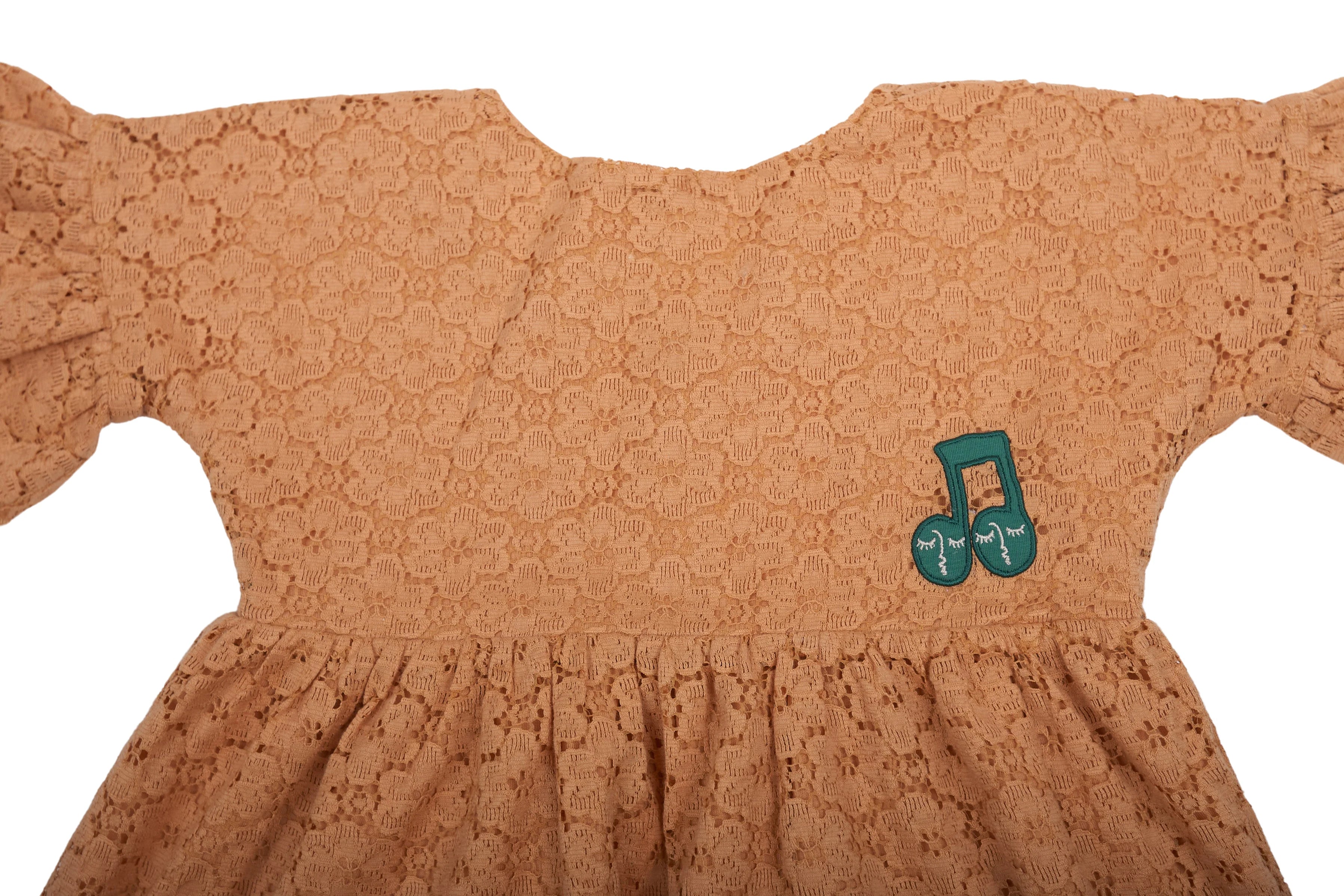 Mini Rodini Orange Lace Dress