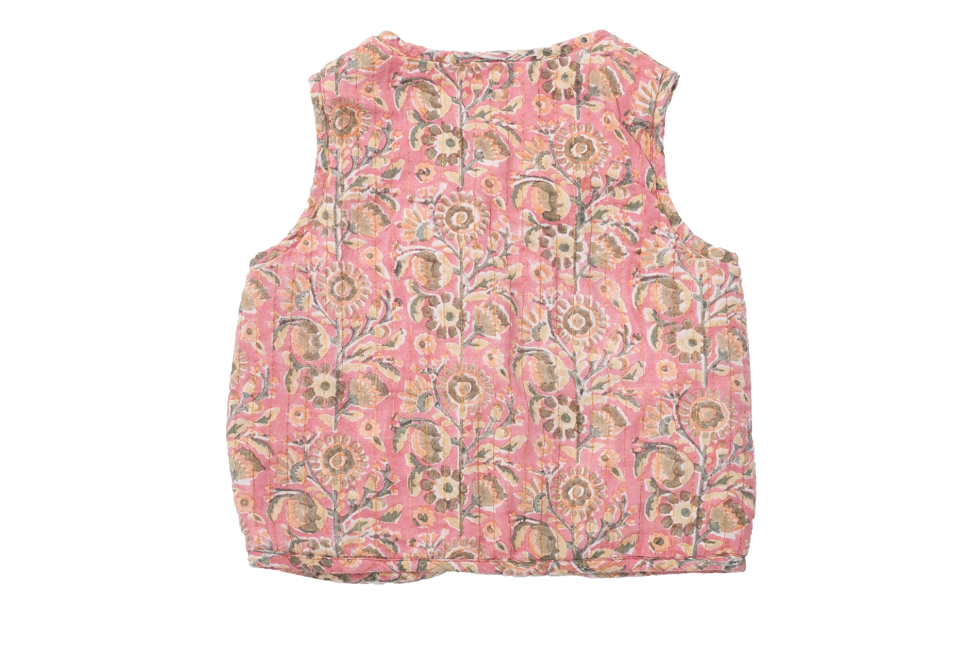 Bonton floral quilted vest