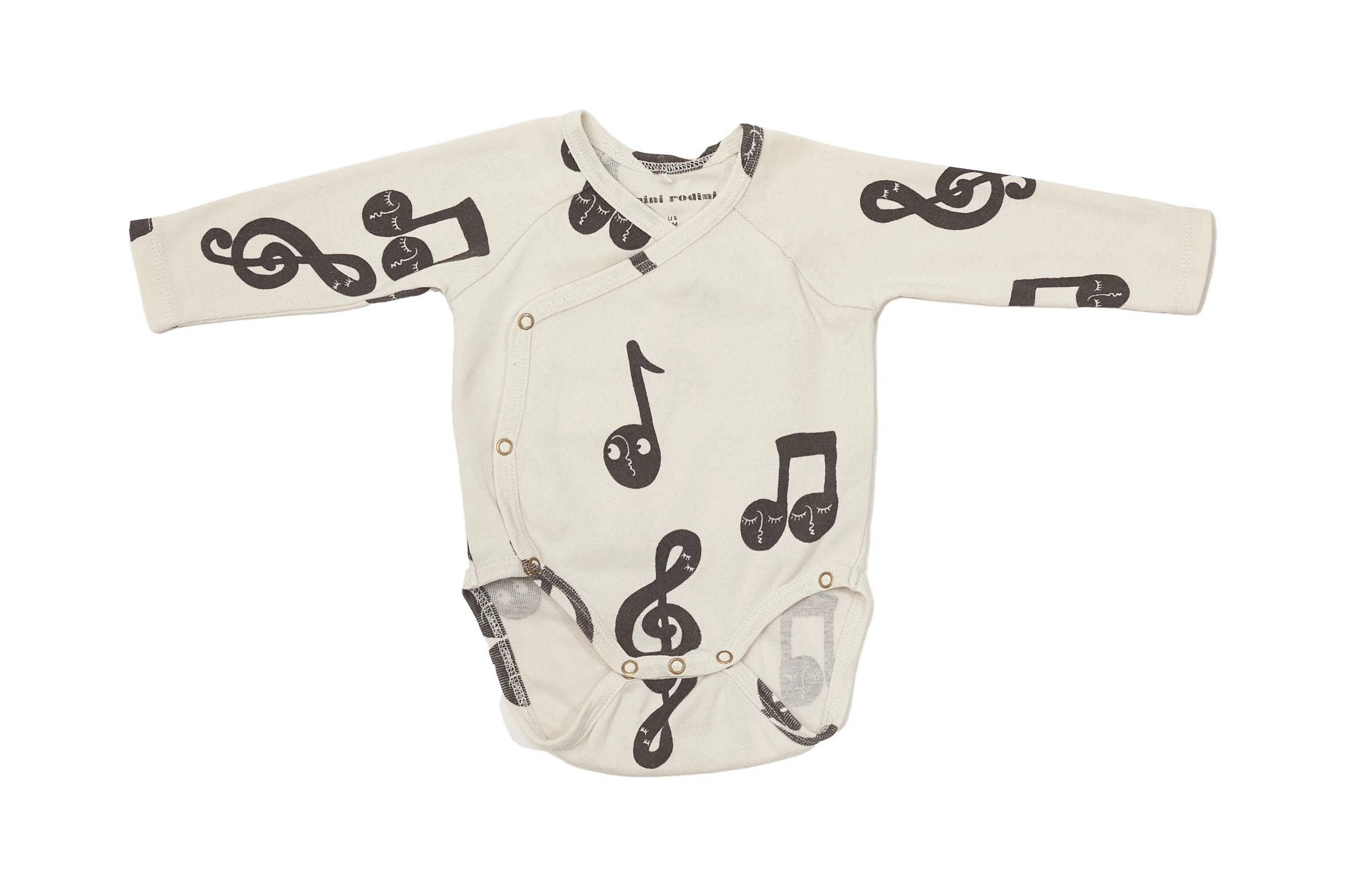 Mini Rodini Musical Note Baby Bodysuit