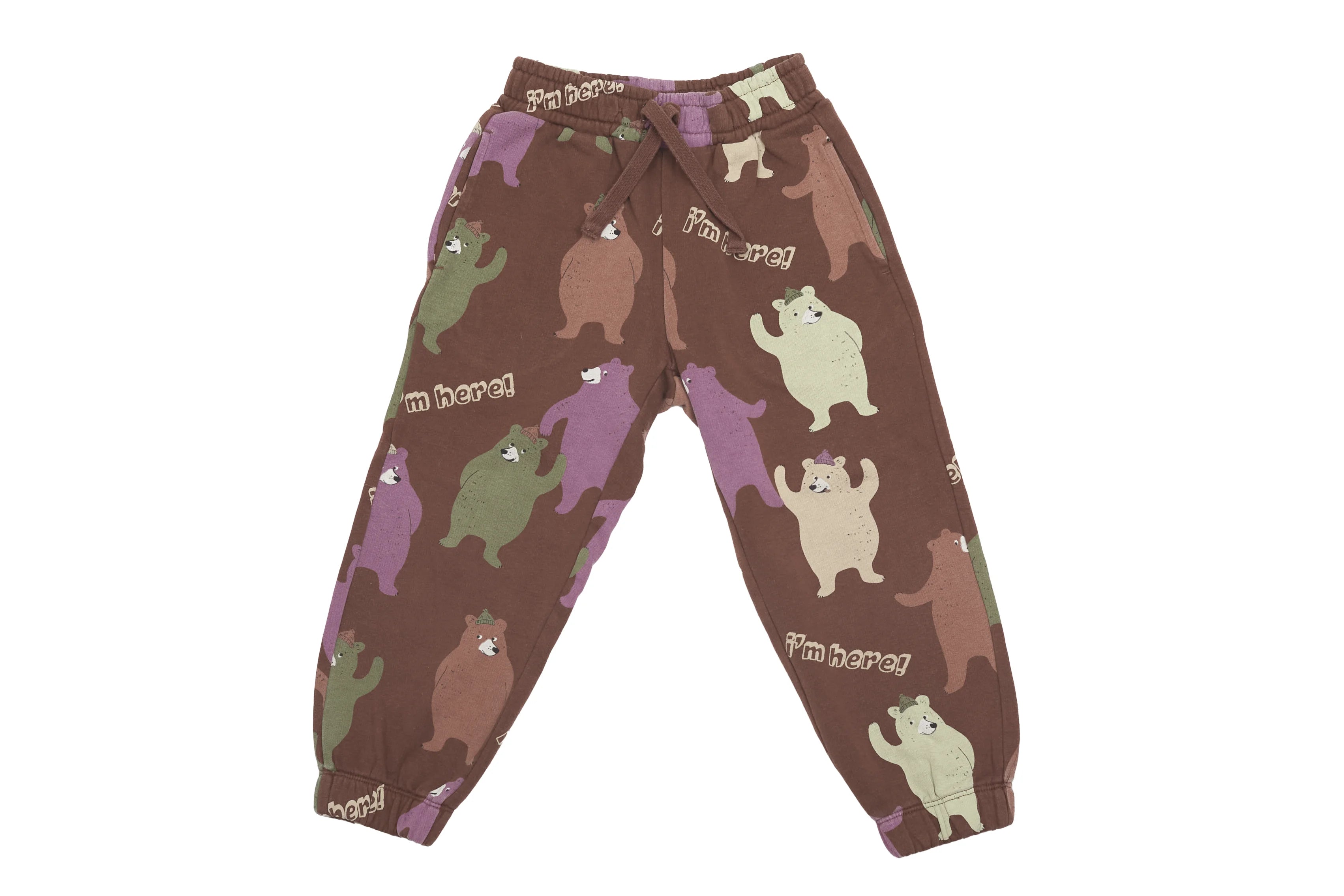 Lindex Bear Print Joggers