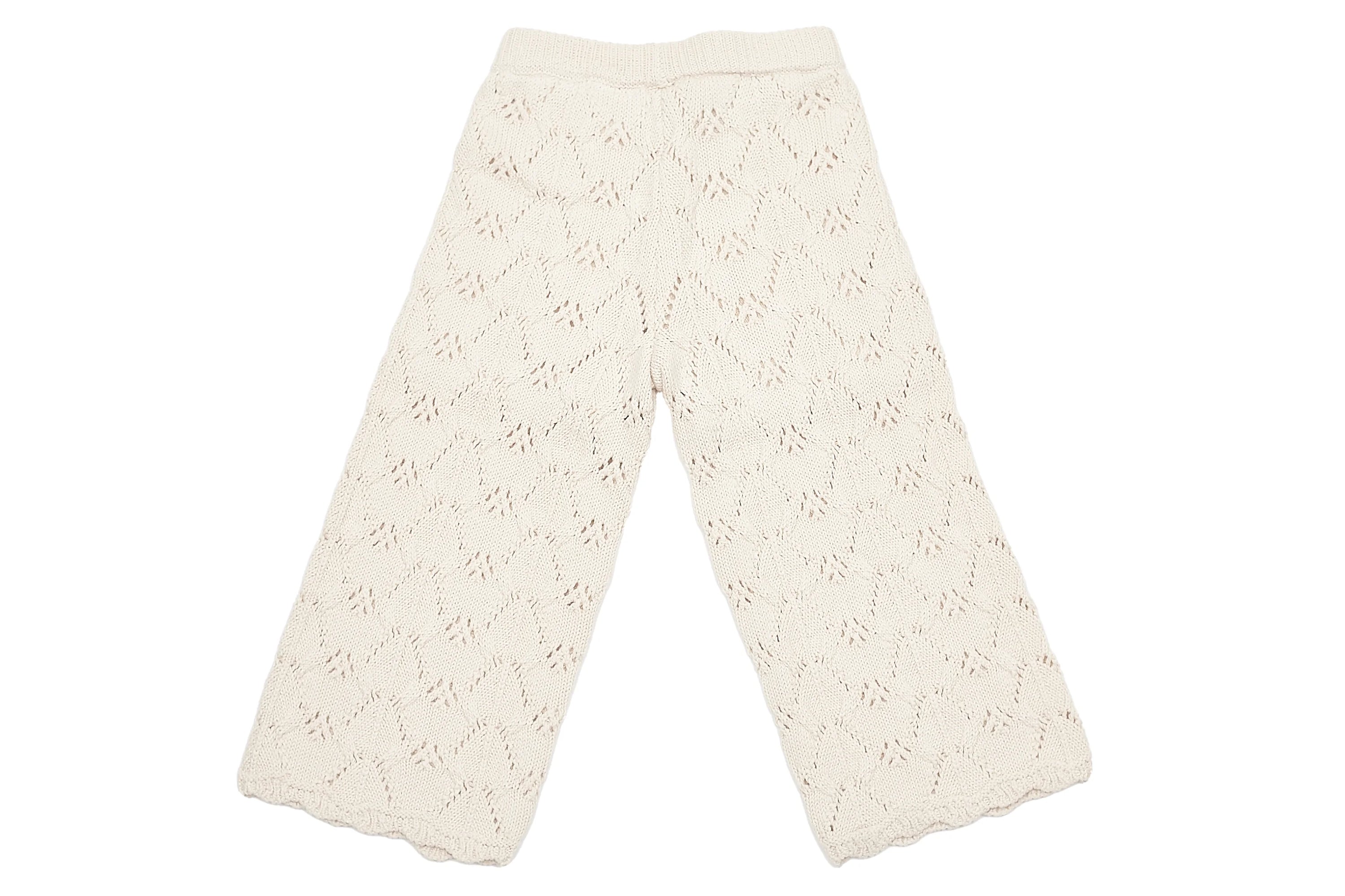 Zara Cream Crochet Pants