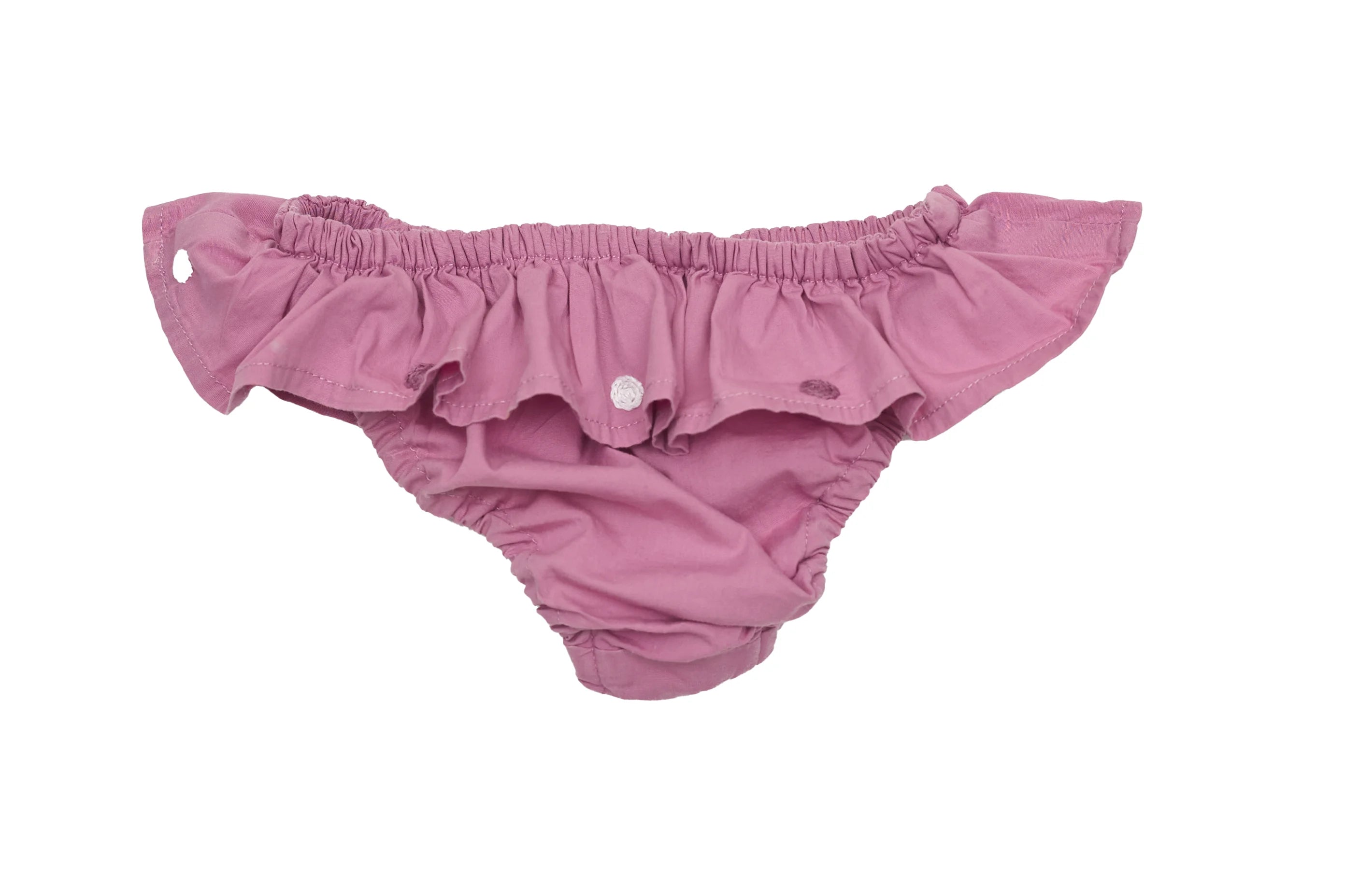 Maloup Dusty Rose Ruffle Bikini Bottom