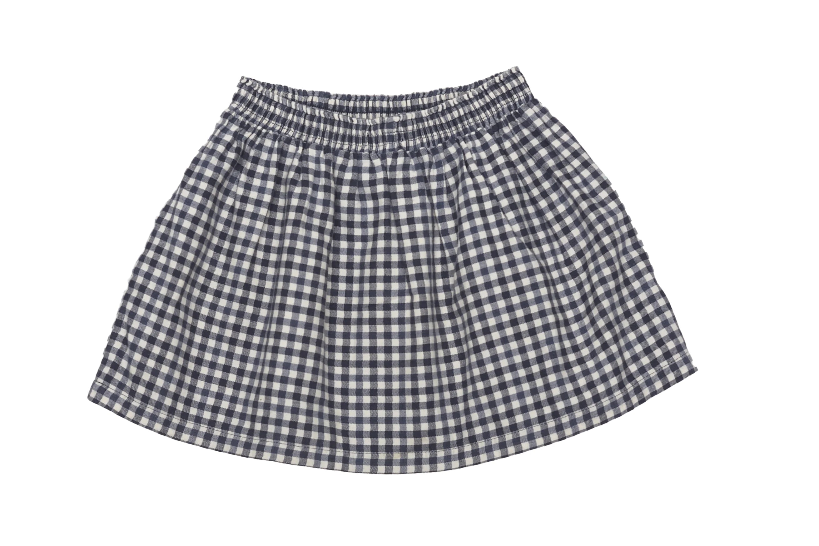 Emile et Ida Navy Gingham Skirt