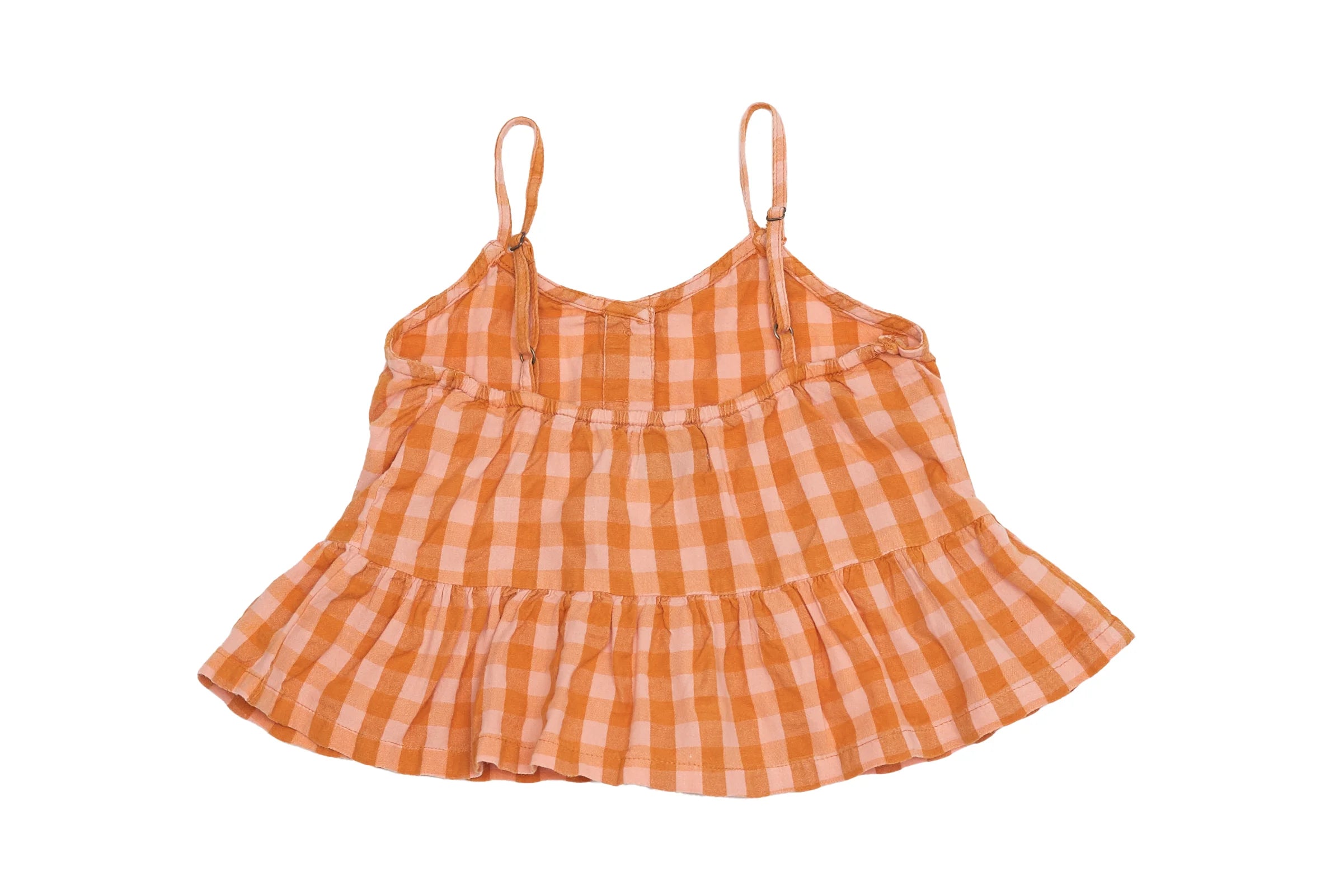 Bobo Choses Strawberry Gingham Dream Organic Cotton Top