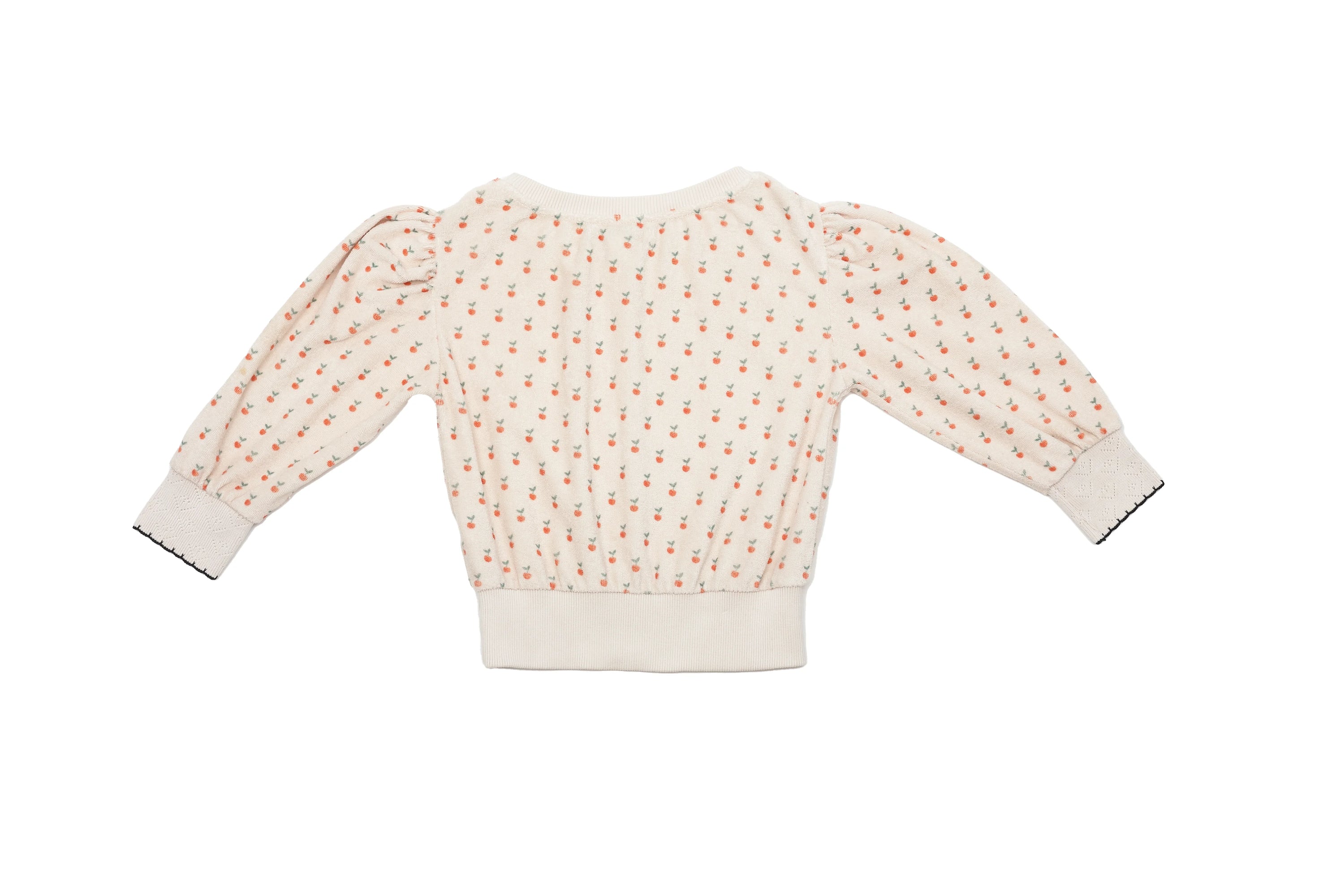 Emile et Ida Cream Apple Terry Sweatshirt