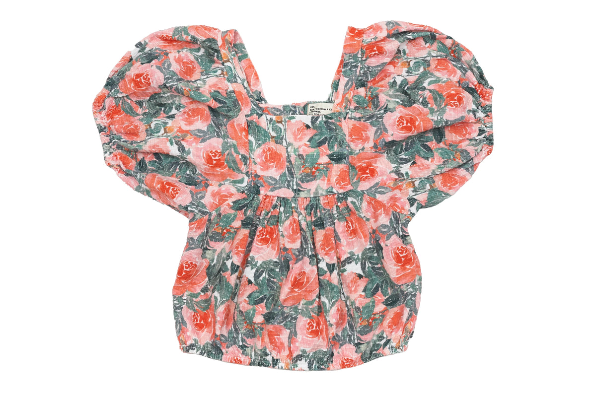 Piupiuchick Rosy Blossom Organic Cotton Top
