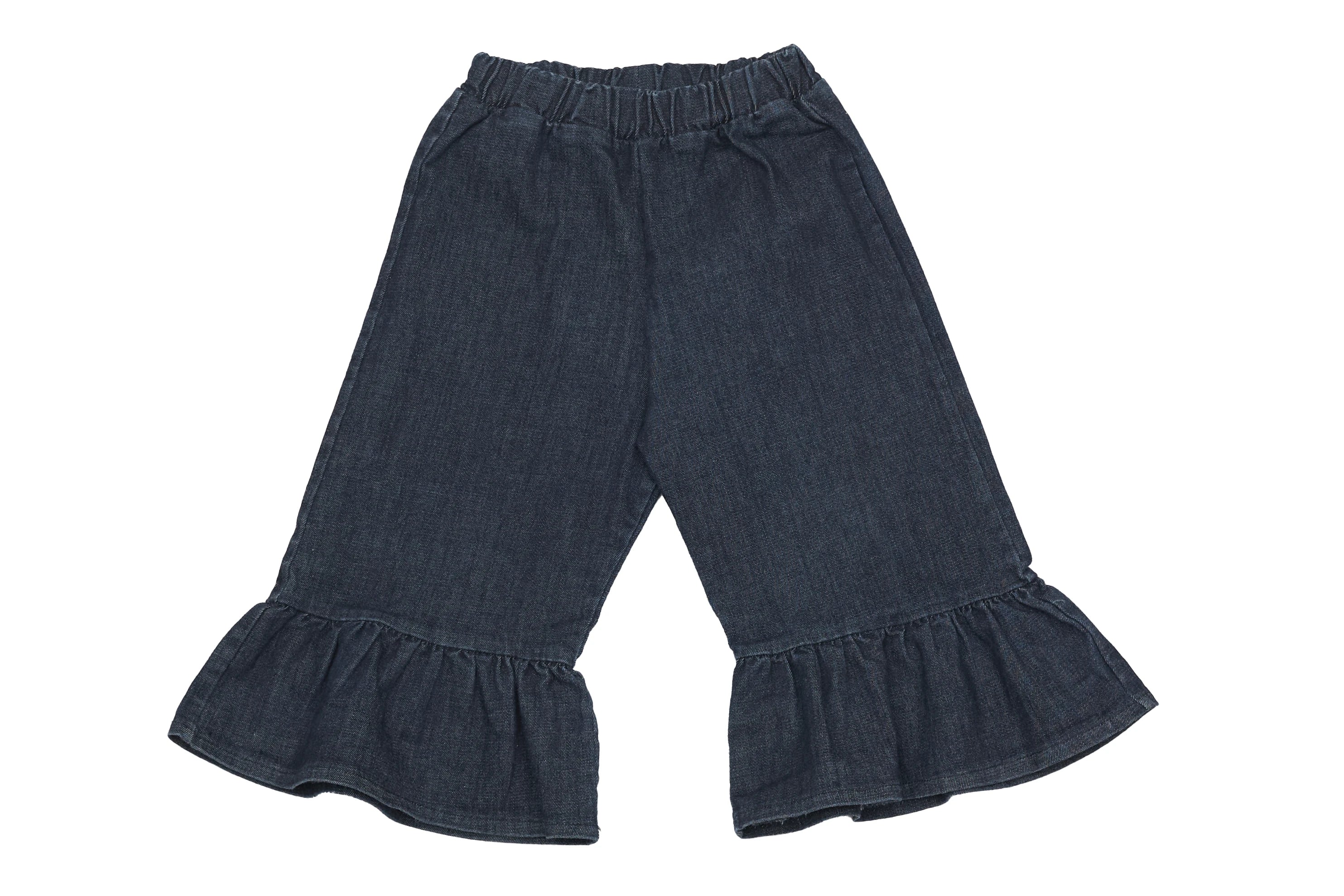 Emile et Ida Indigo Breeze Ruffle Denim Pants