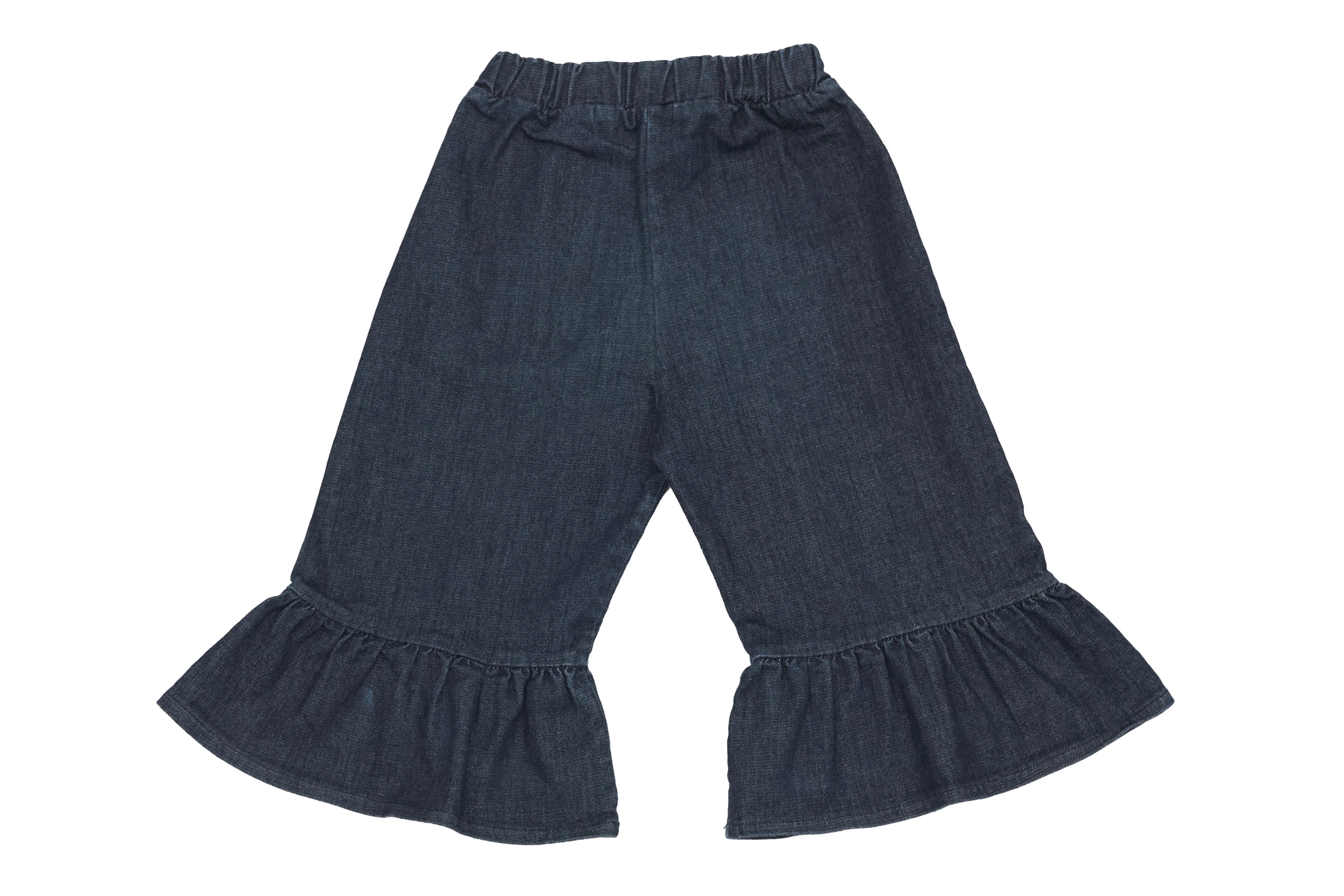 Emile et Ida Indigo Breeze Ruffle Denim Pants