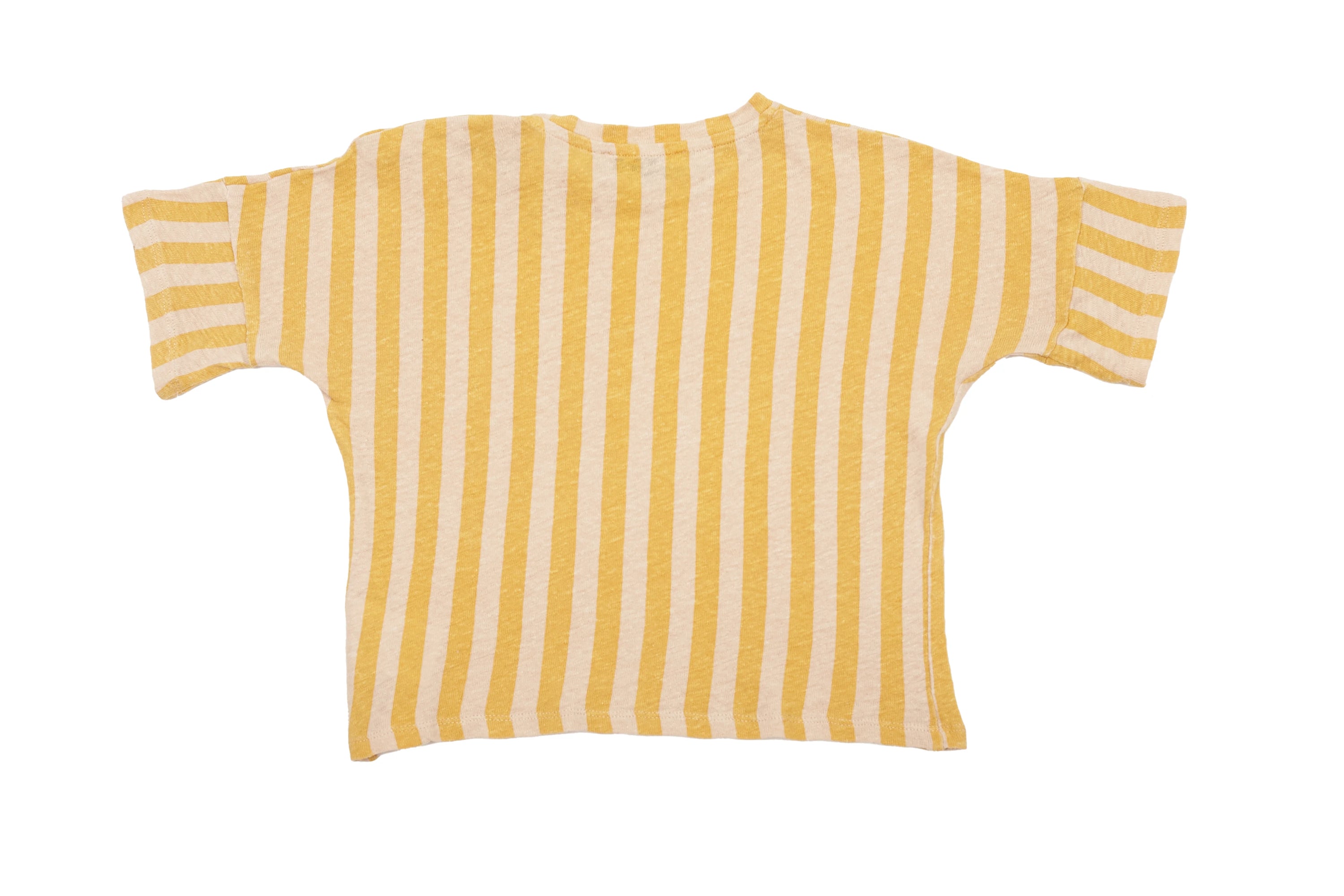 Sproet & Sprout Golden Stripe Linen Blend Tee