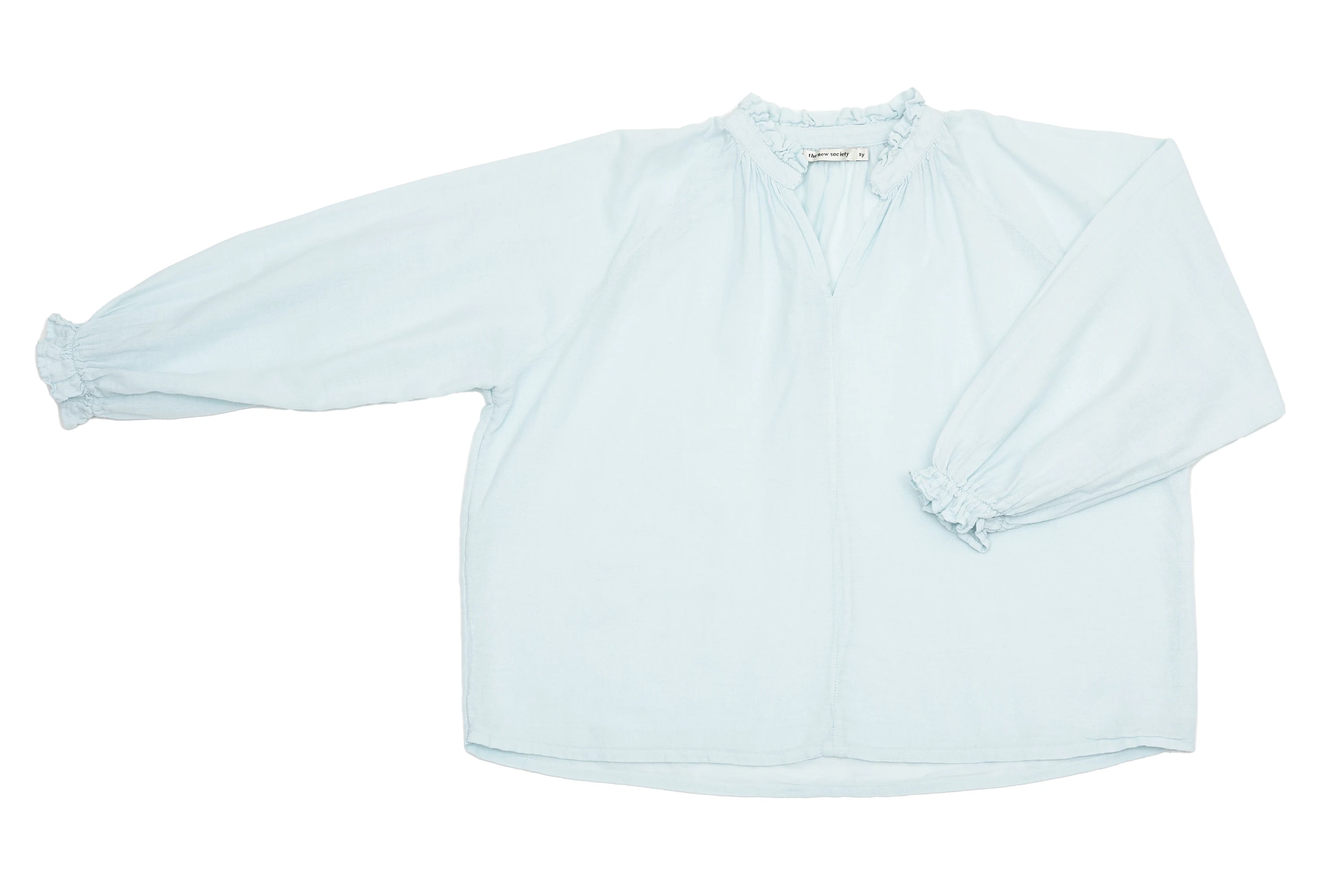 The New Society Light Blue Breeze Blouse