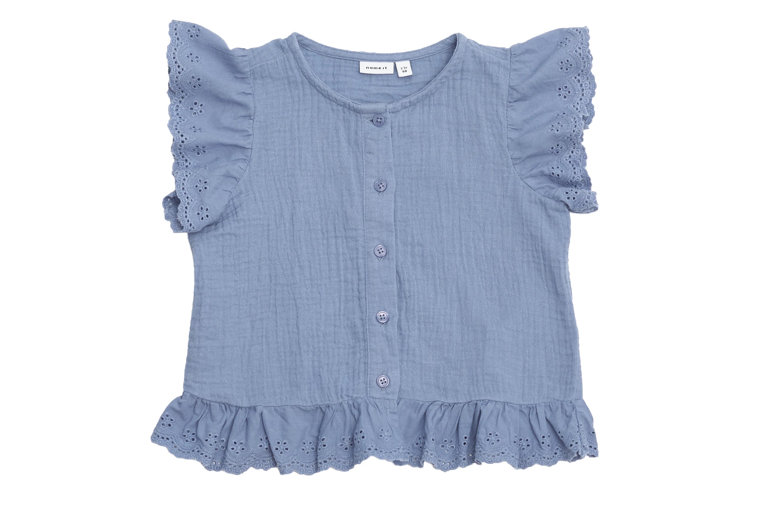 Name It Lavender Lace Dream Muslin Top