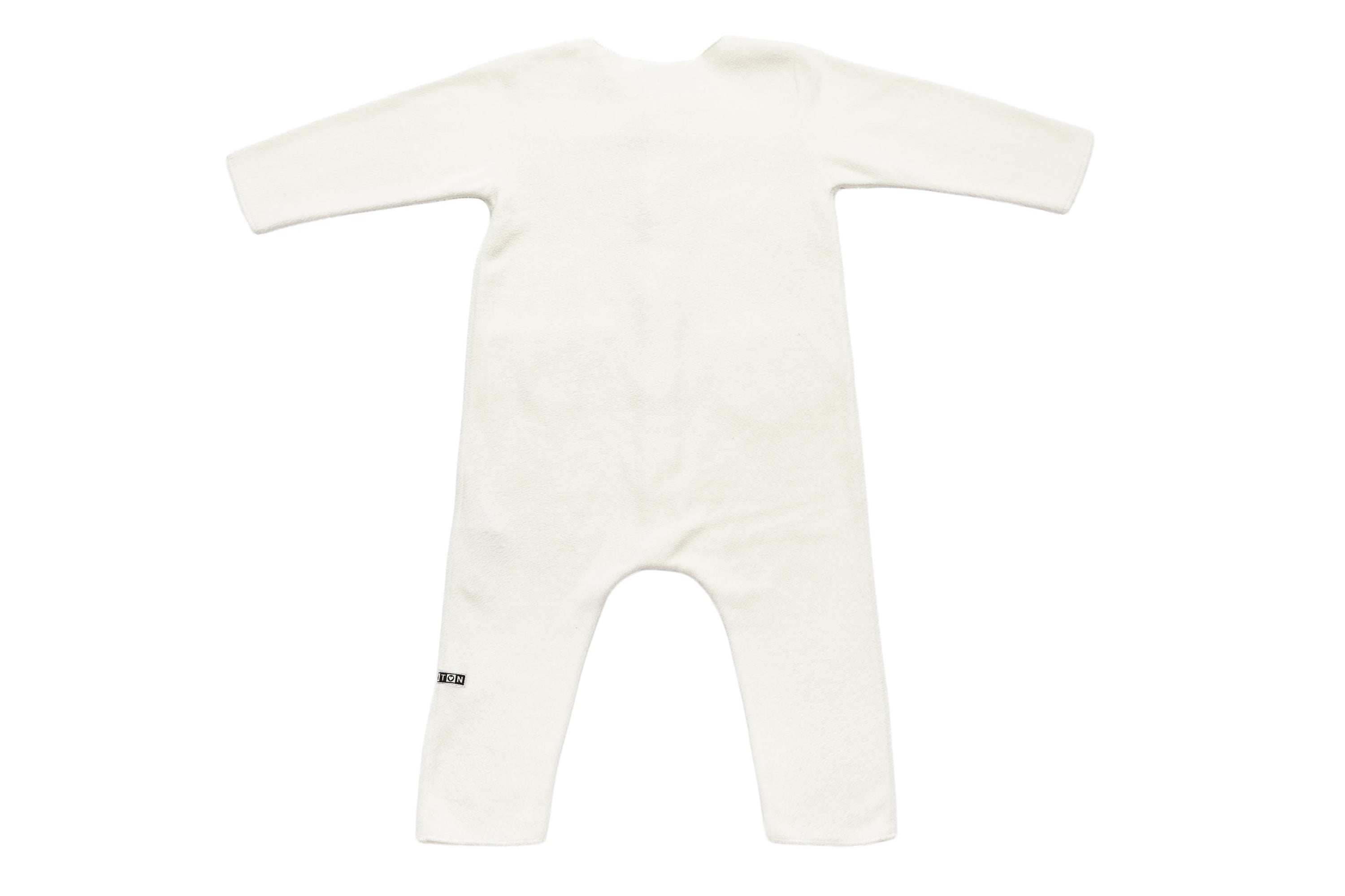 Bonton Little Ivory Comfort Fleece Jumpsuit