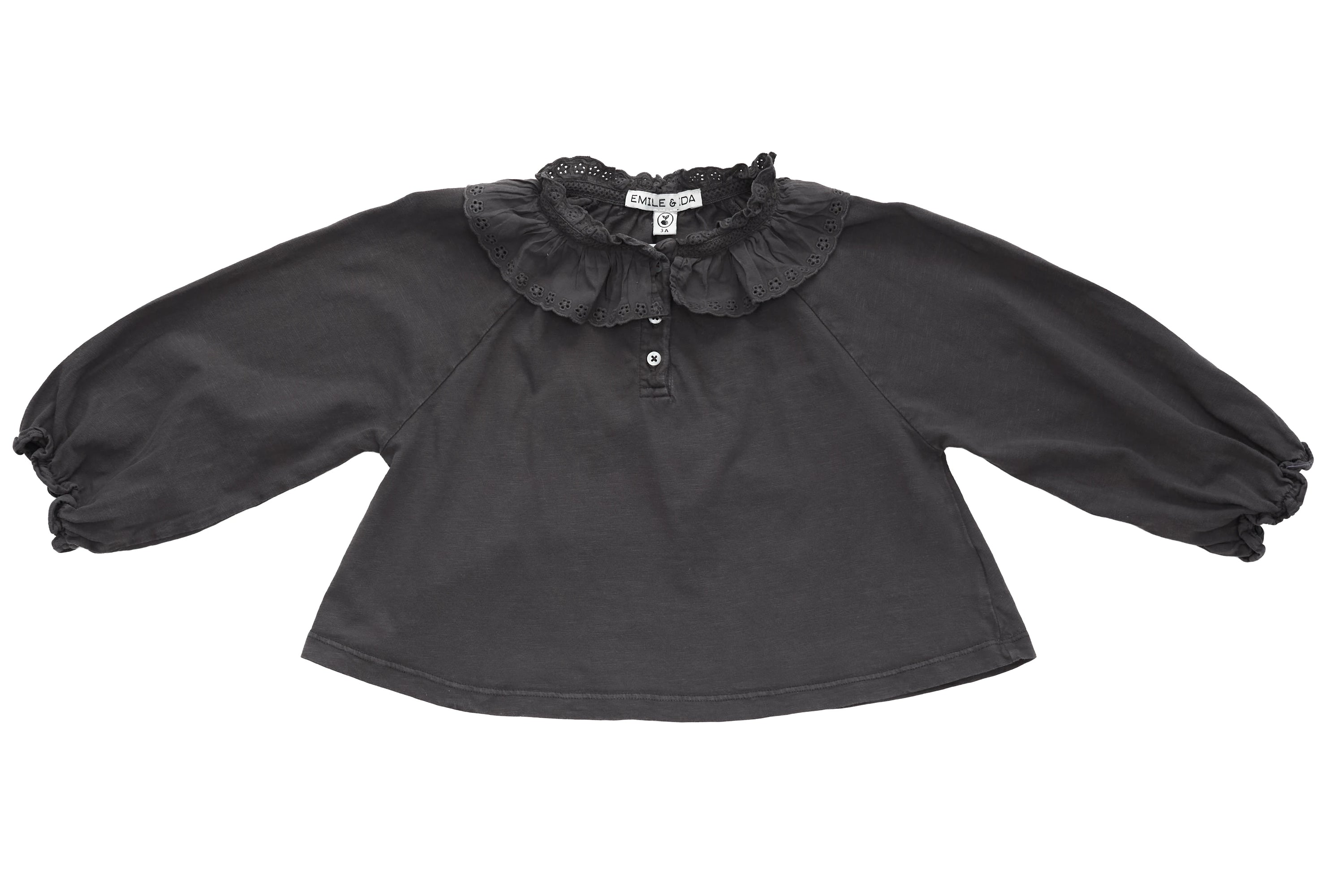 Emile et Ida Charcoal Elegance Blouse