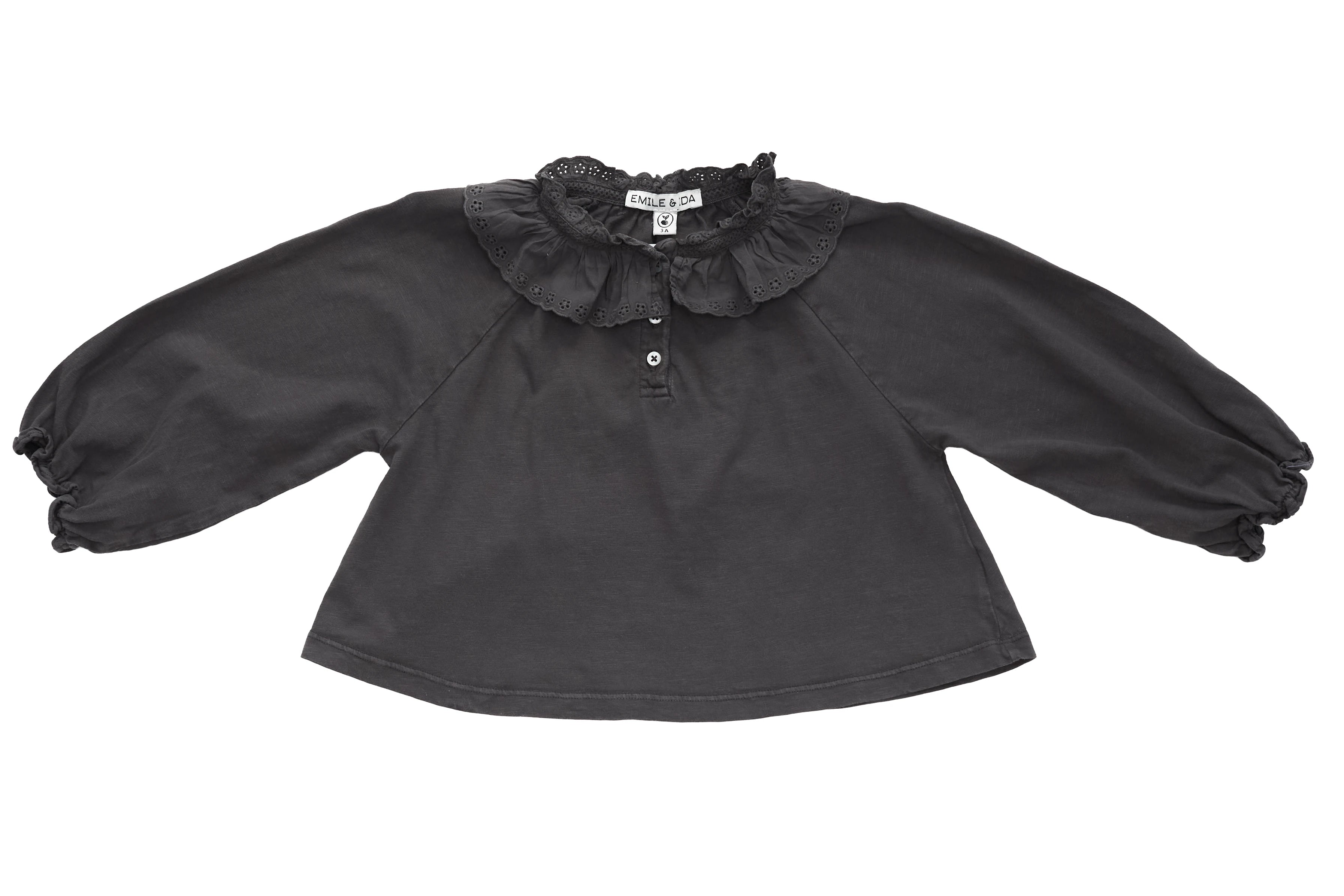 Emile et Ida Charcoal Elegance Blouse