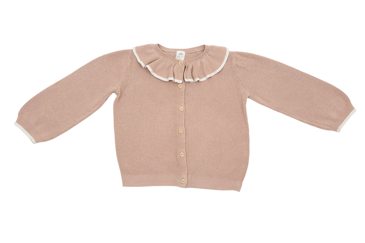 H&M Blush Blossom Knit Cardigan