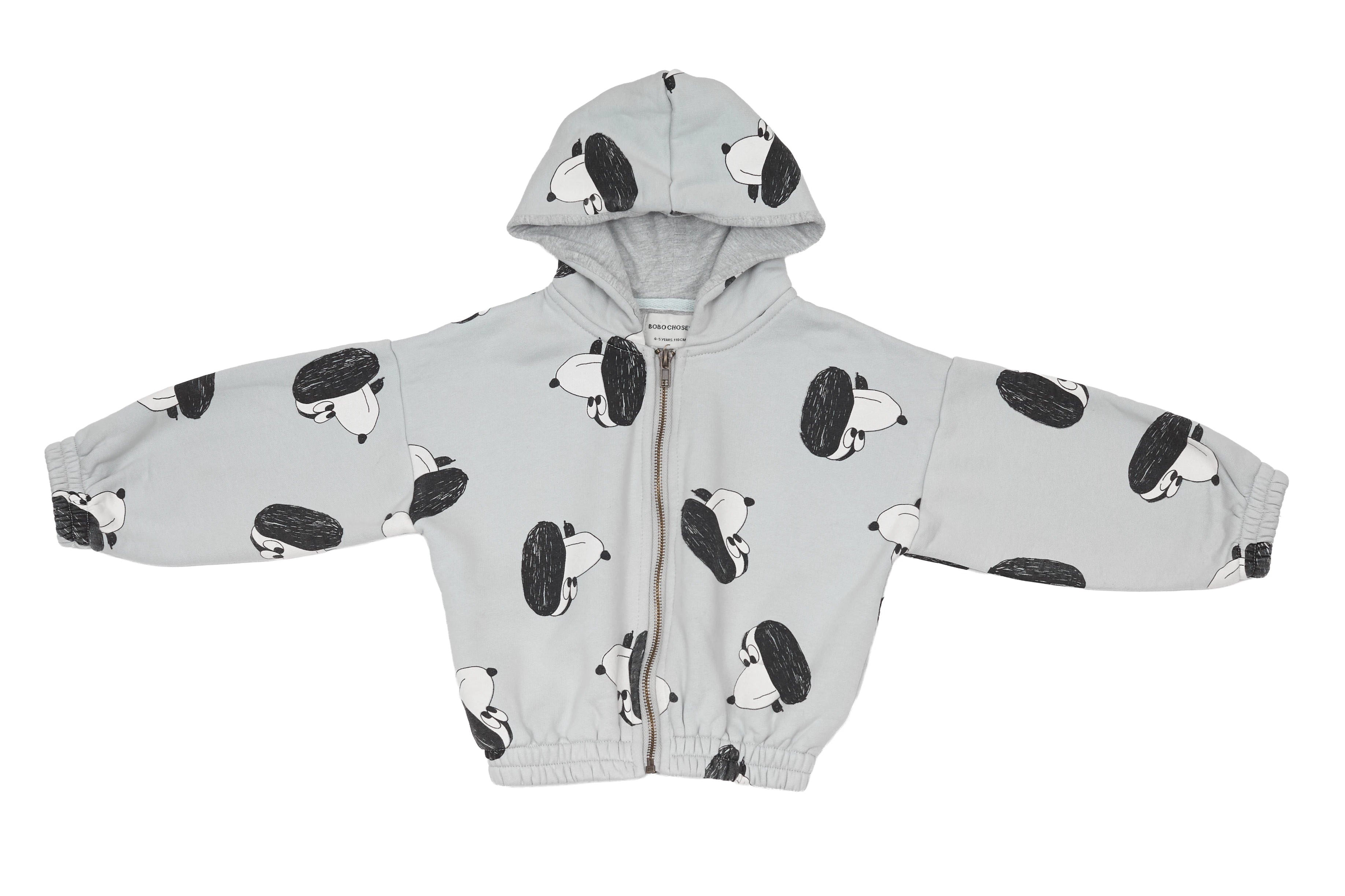 Bobo Choses Doggie All Over Zipped Hoodie
