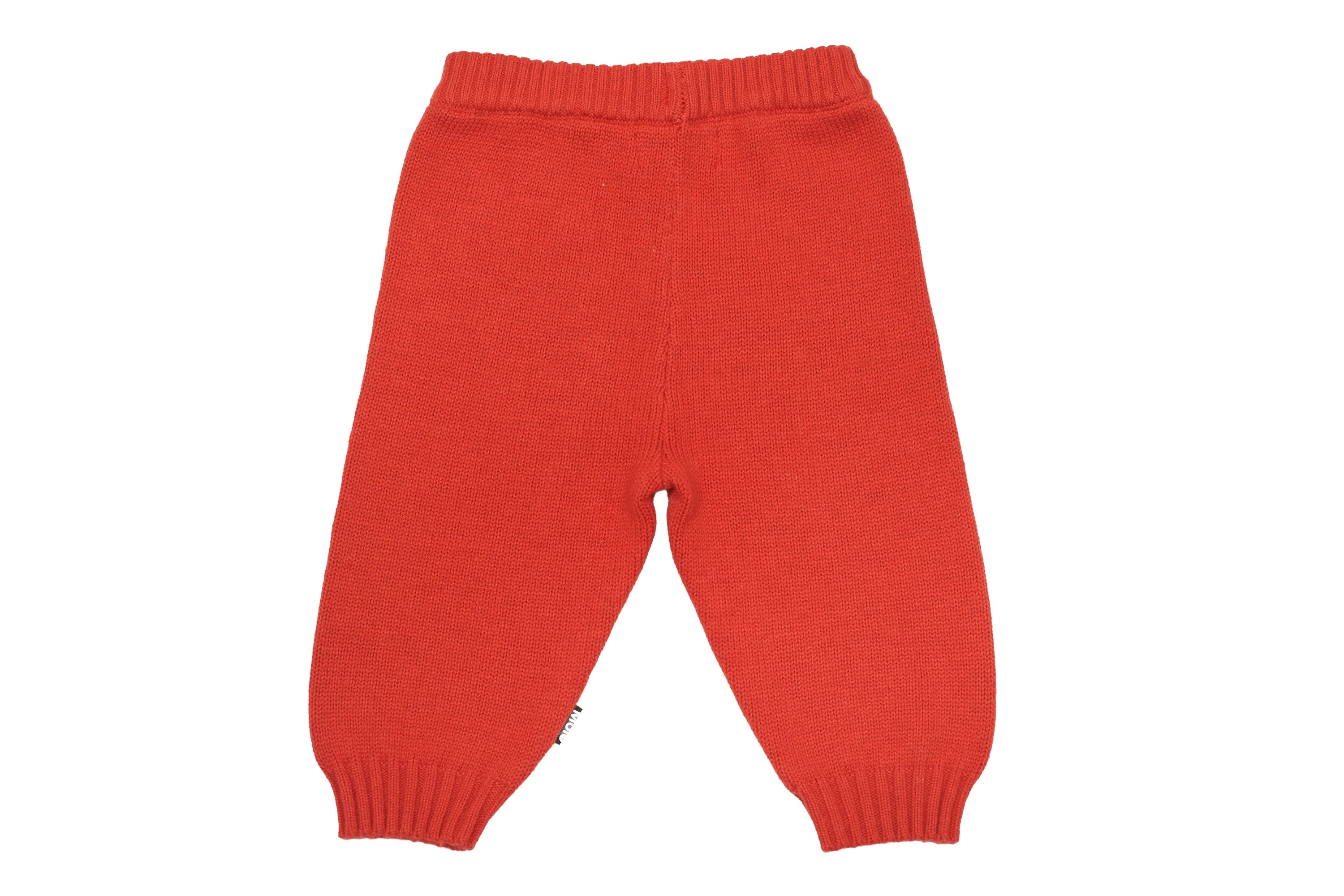 Molo Cozy Coral Red Cardigan Set Made with Wool
