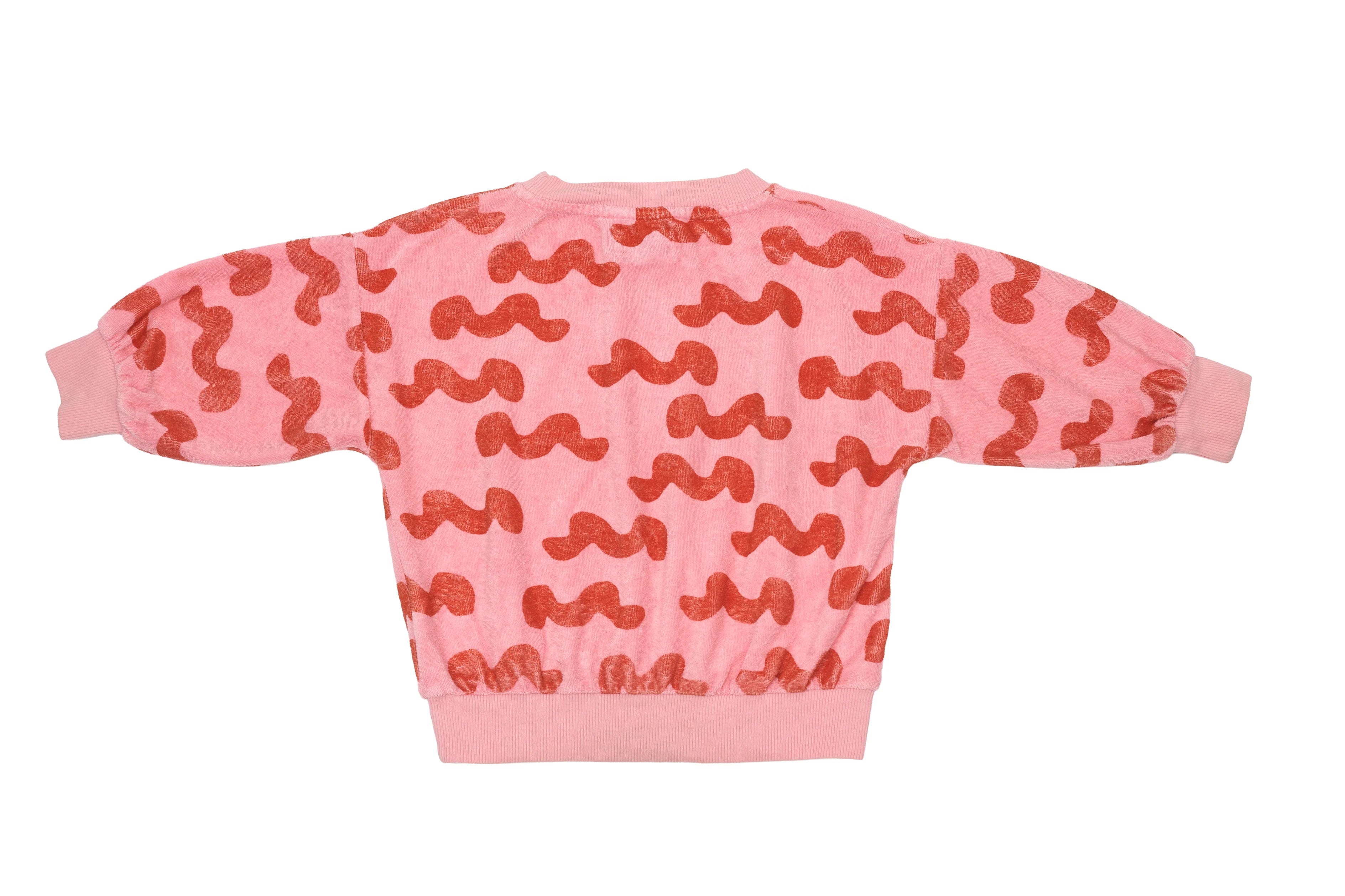 Bobo Choses Tiny Coral Wave Terry Sweatshirt