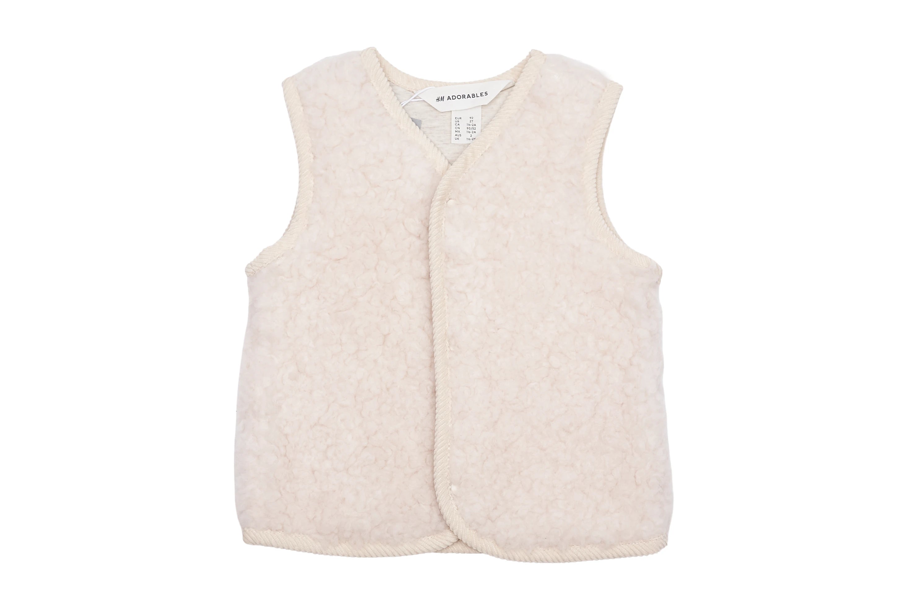 H&M Adorables Dreamy Sherpa Snuggle Vest, NEW with tag
