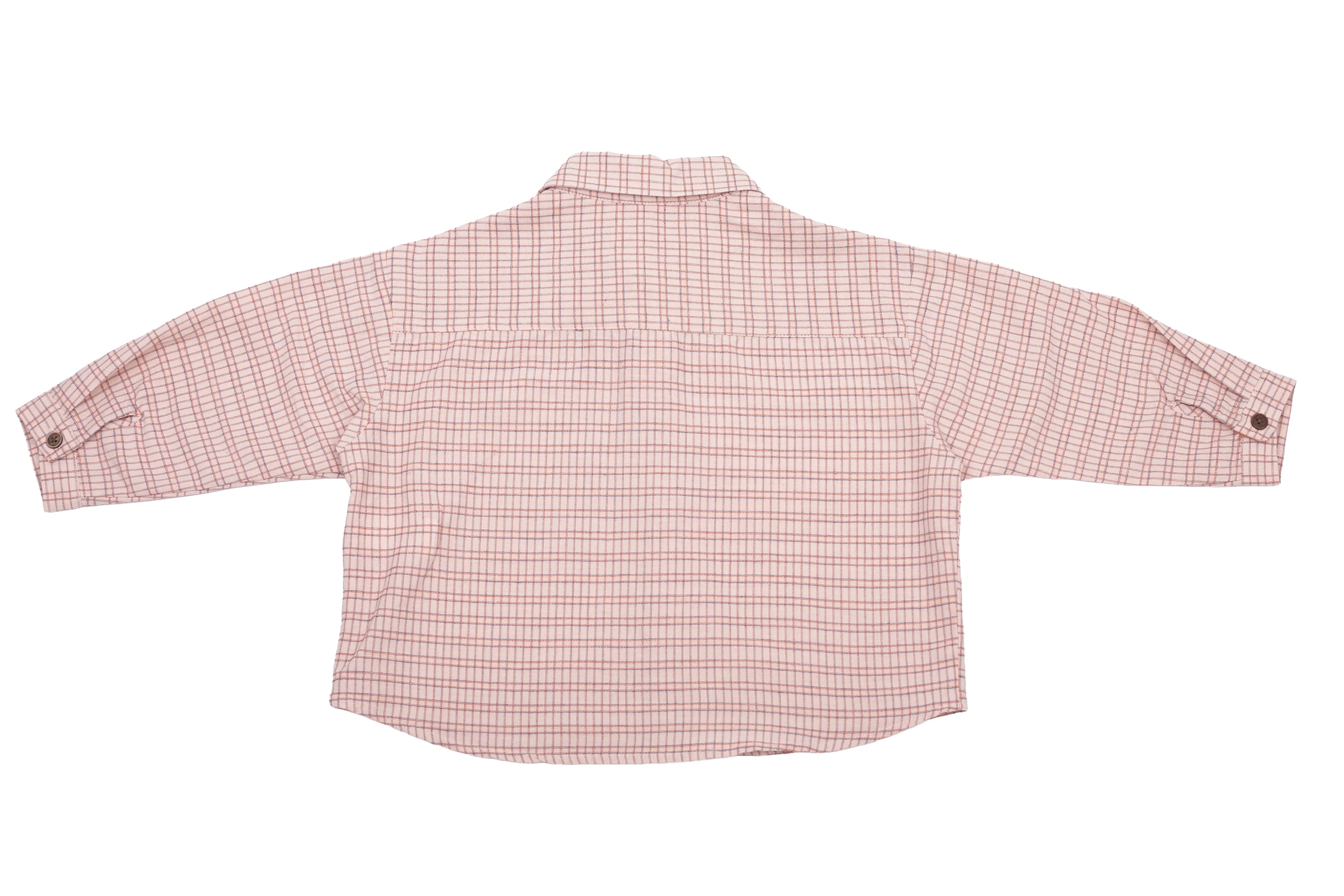 Zara Blush Grid Explorer Shirt