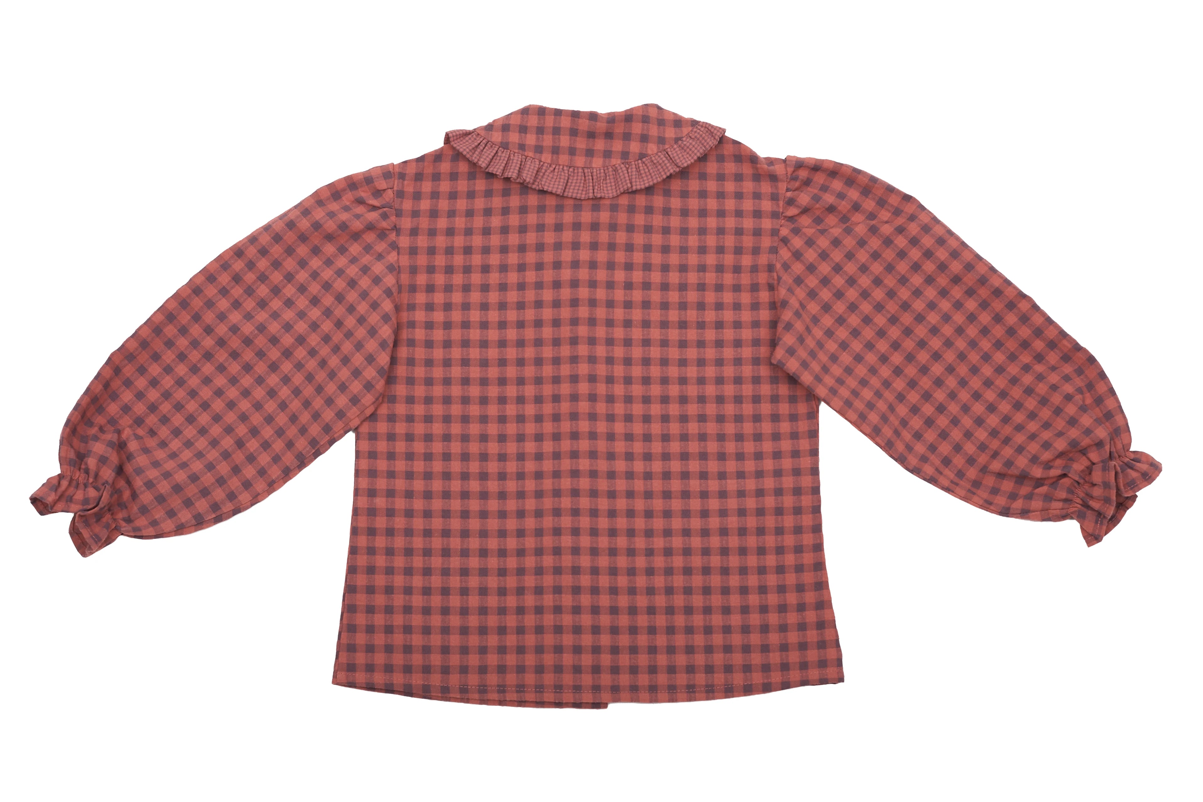 Tocoto Vintage Rustic Charm Gingham Blouse