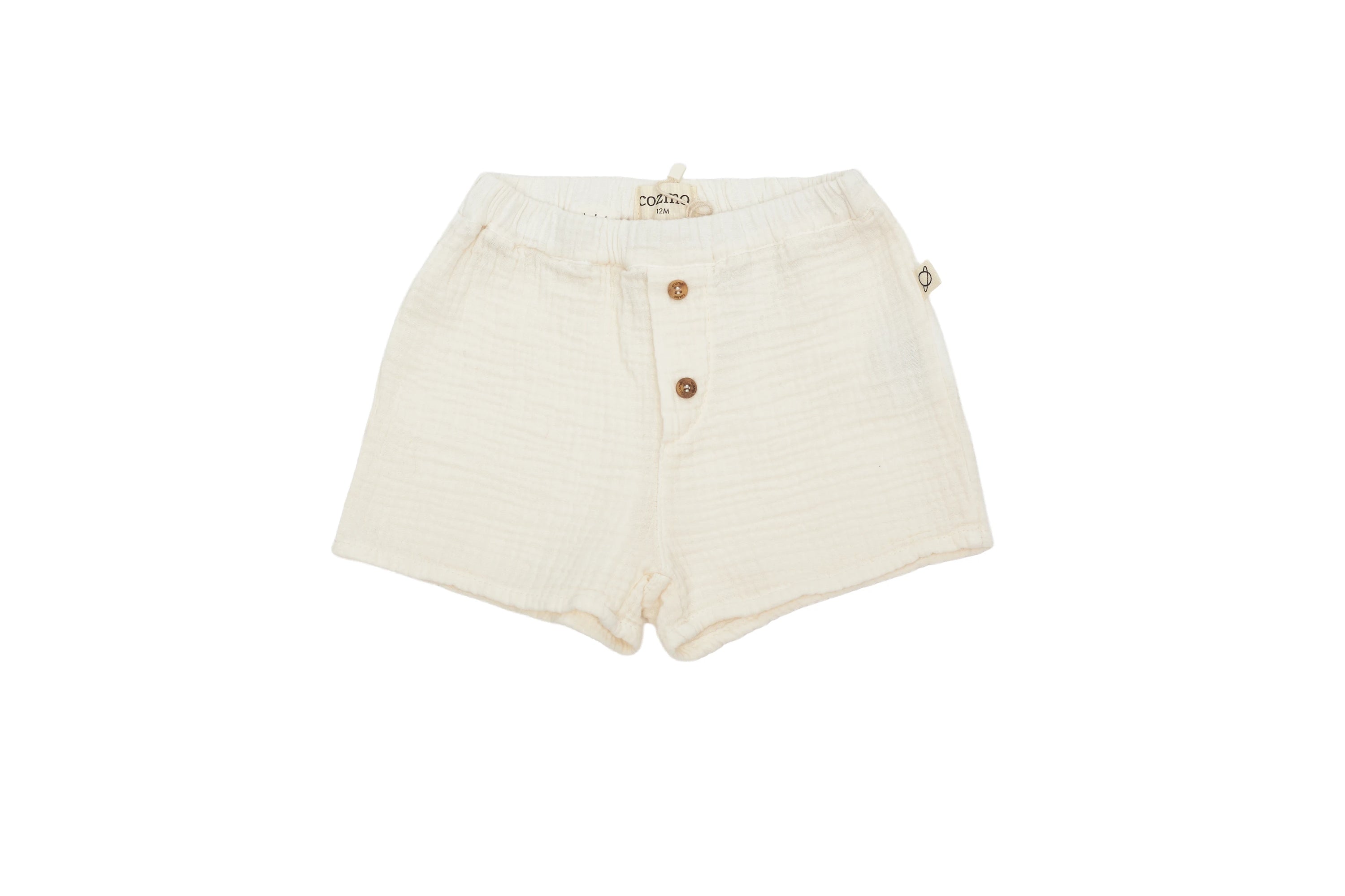 Cozmo Ivory Morning Linen Shorts, NEW with tag