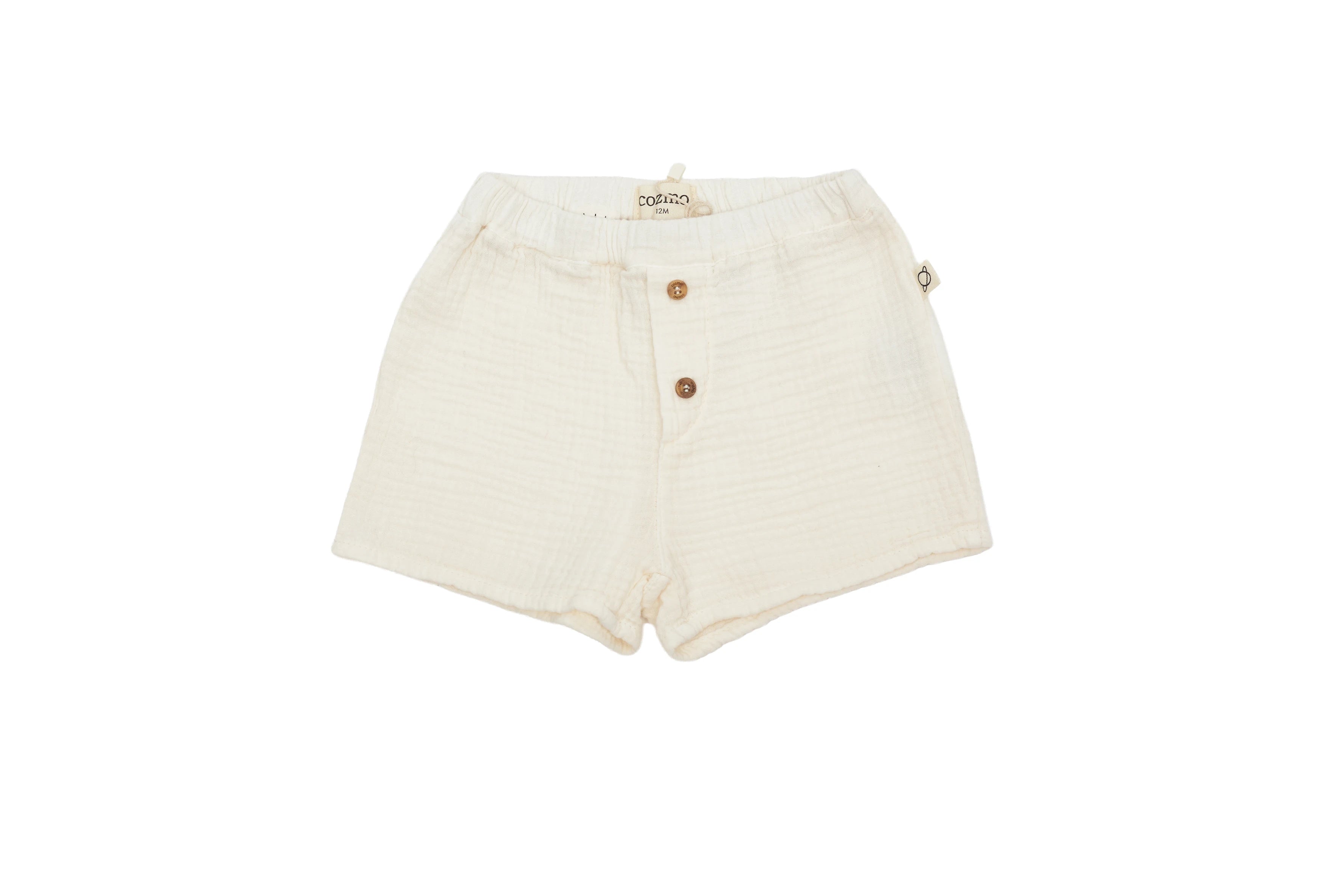 Cozmo Ivory Morning Linen Shorts, NEW with tag