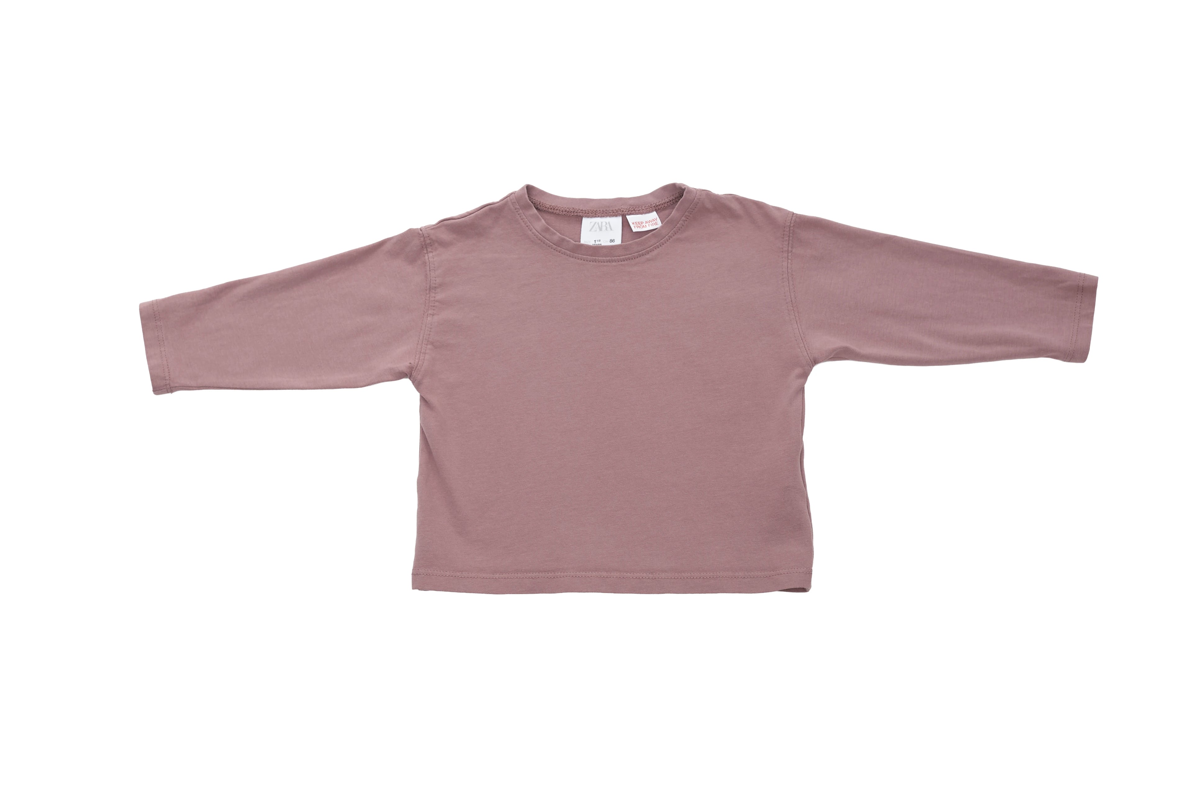 Zara Muted Mauve Weekend Top
