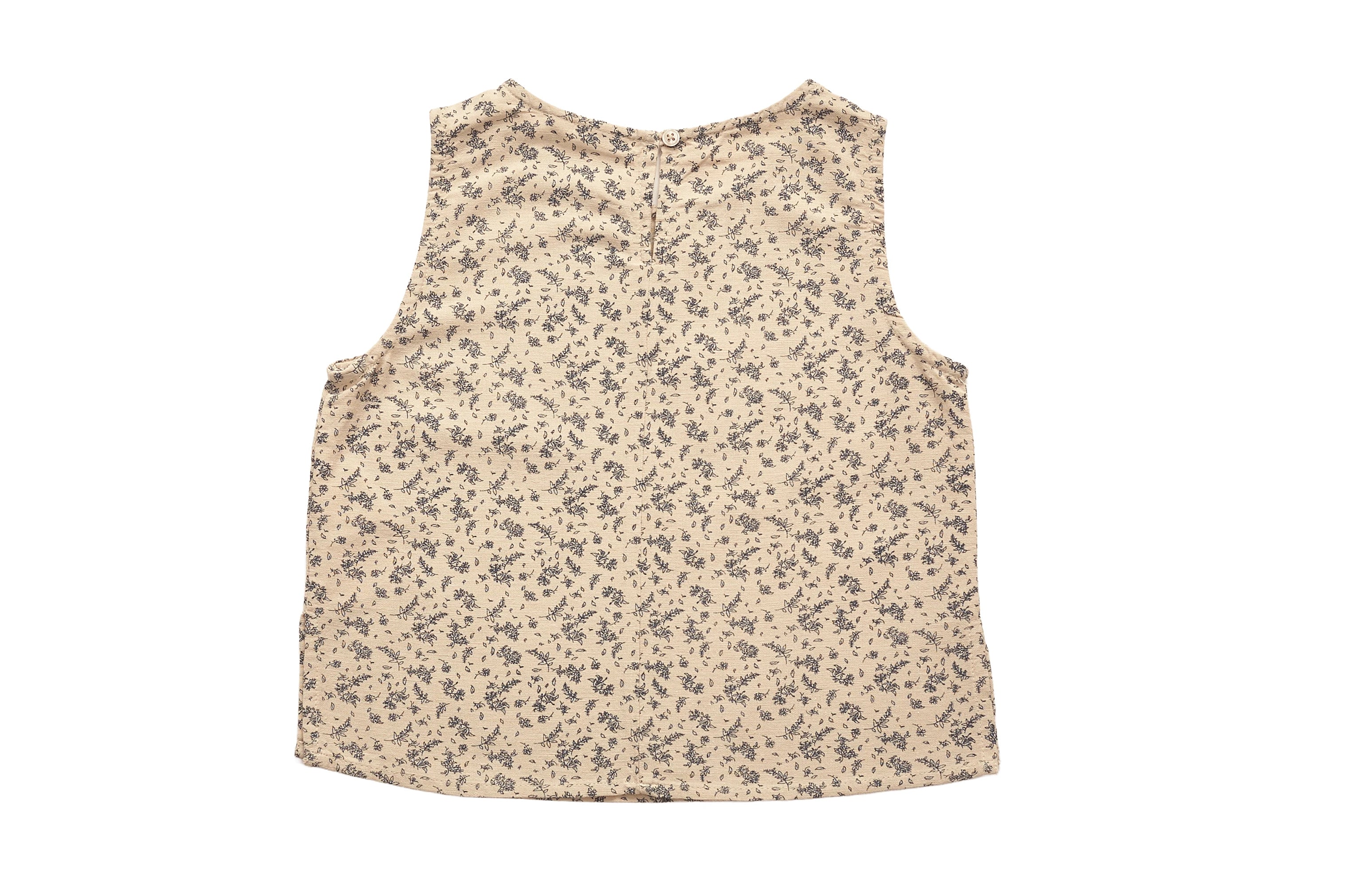 Name It Scattered Sprig Sleeveless Linen Top