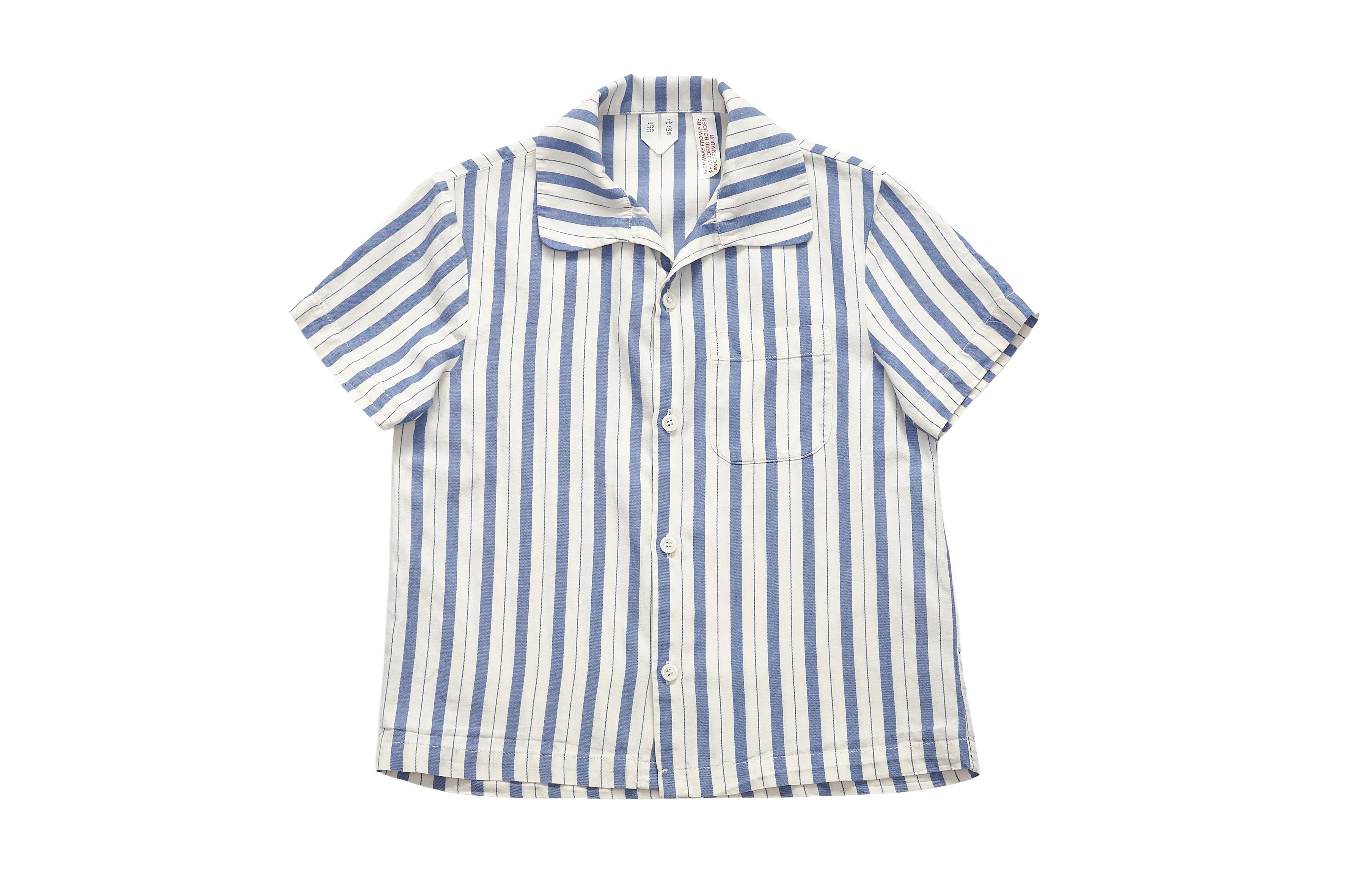 Arket Riviera Stripe Short-Sleeve Shirt