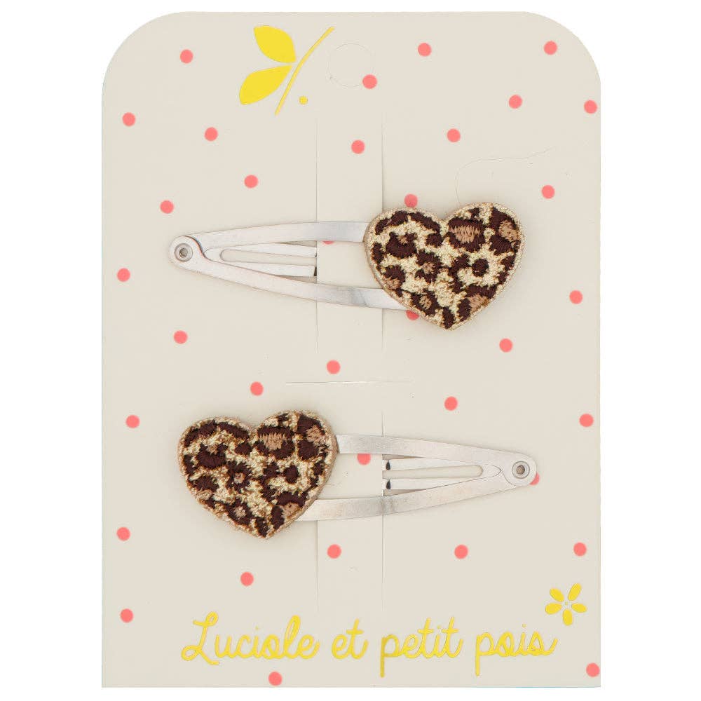 Leo Heart Clips (pair)