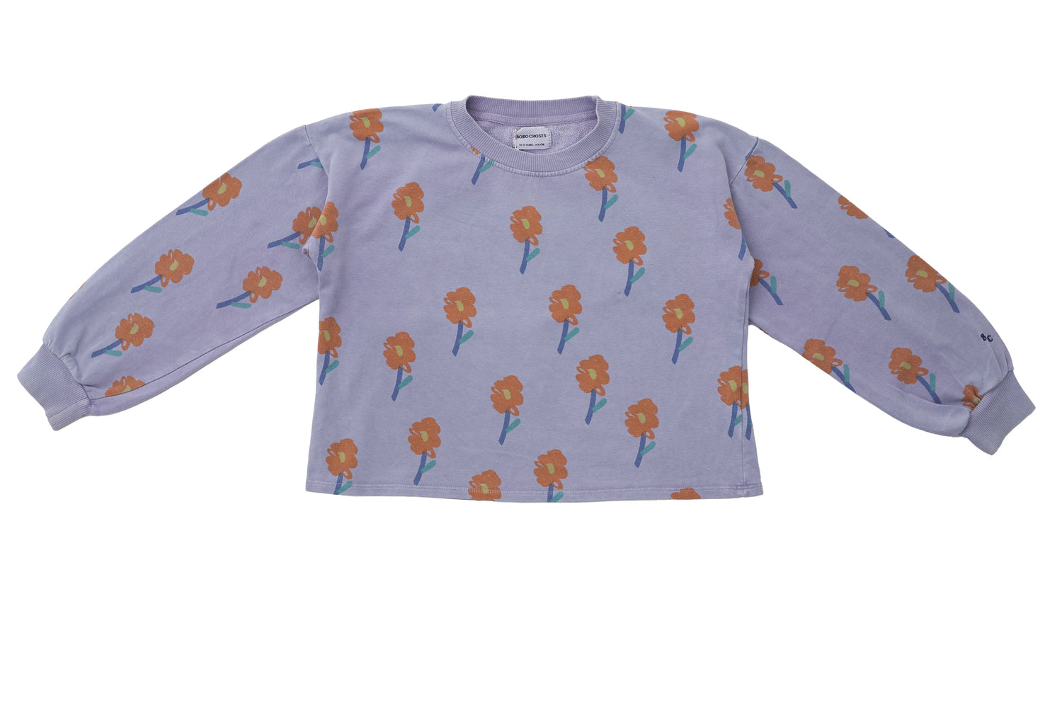 Bobo Choses Lilac Floral Sweatshirt