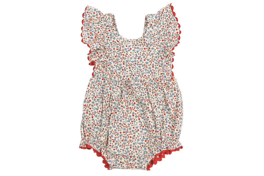 Konges Sløjd Whimsical Floral  Playsuit for Little Sweethearts