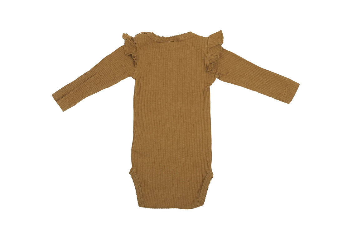 Name It Ribbed Ruffle Bodysuit
