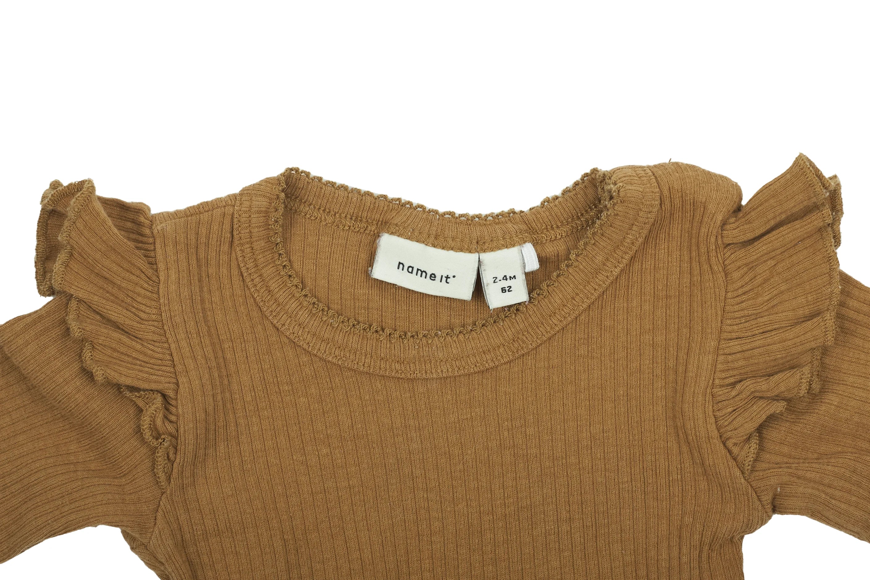 Name It Ribbed Ruffle Bodysuit