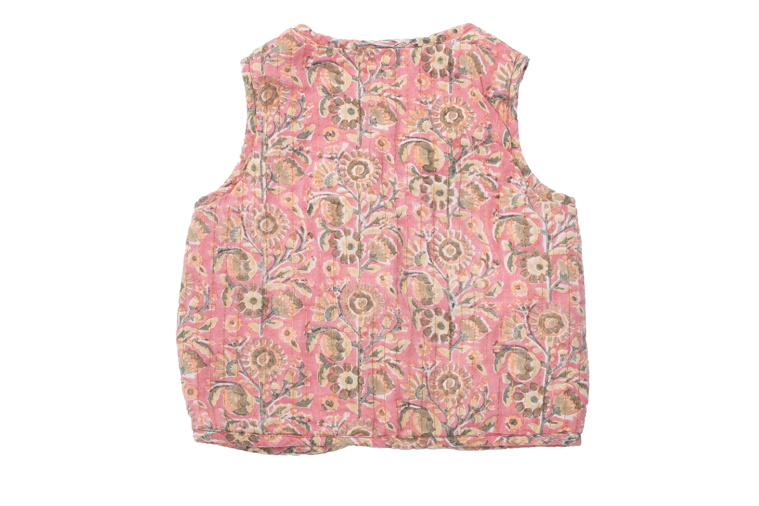 Bonton floral quilted vest