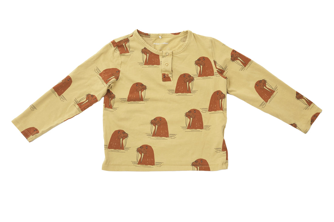 Mini Rodini Longsleeve with walrus print