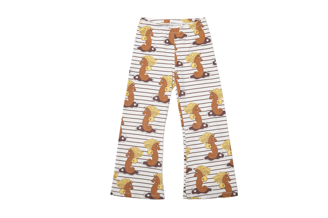 Mini Rodini flared Seahorse Dreams leggings