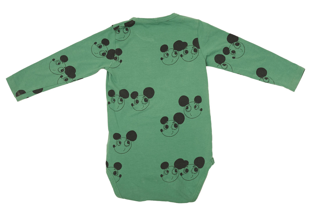 Mini Rodini Green Ritzratz Bodysuit