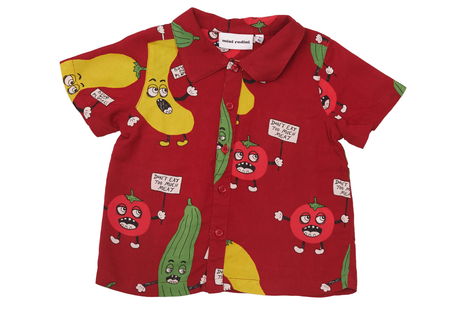 Mini Rodini Veggie Power Button-Down