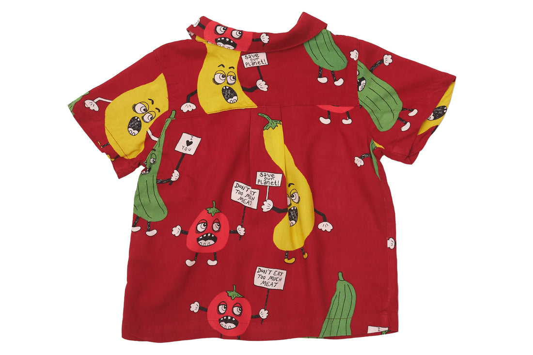 Mini Rodini Veggie Power Button-Down