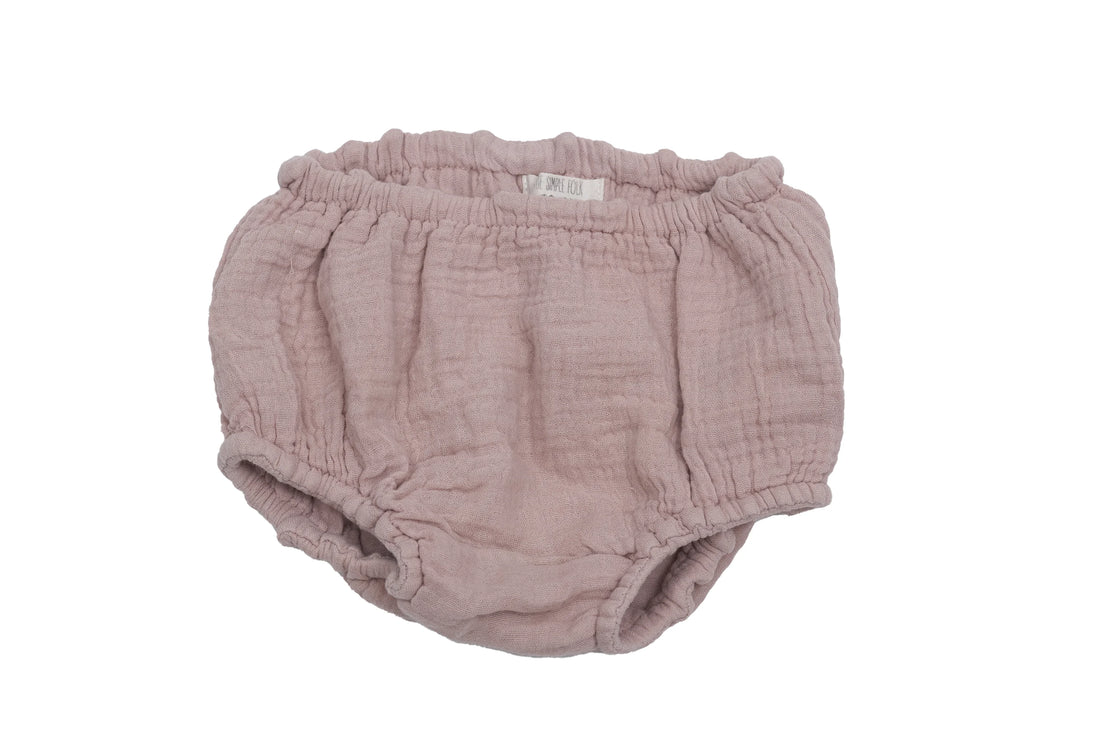 The Simple Folk Dusty Rose Ruffle Bloomer