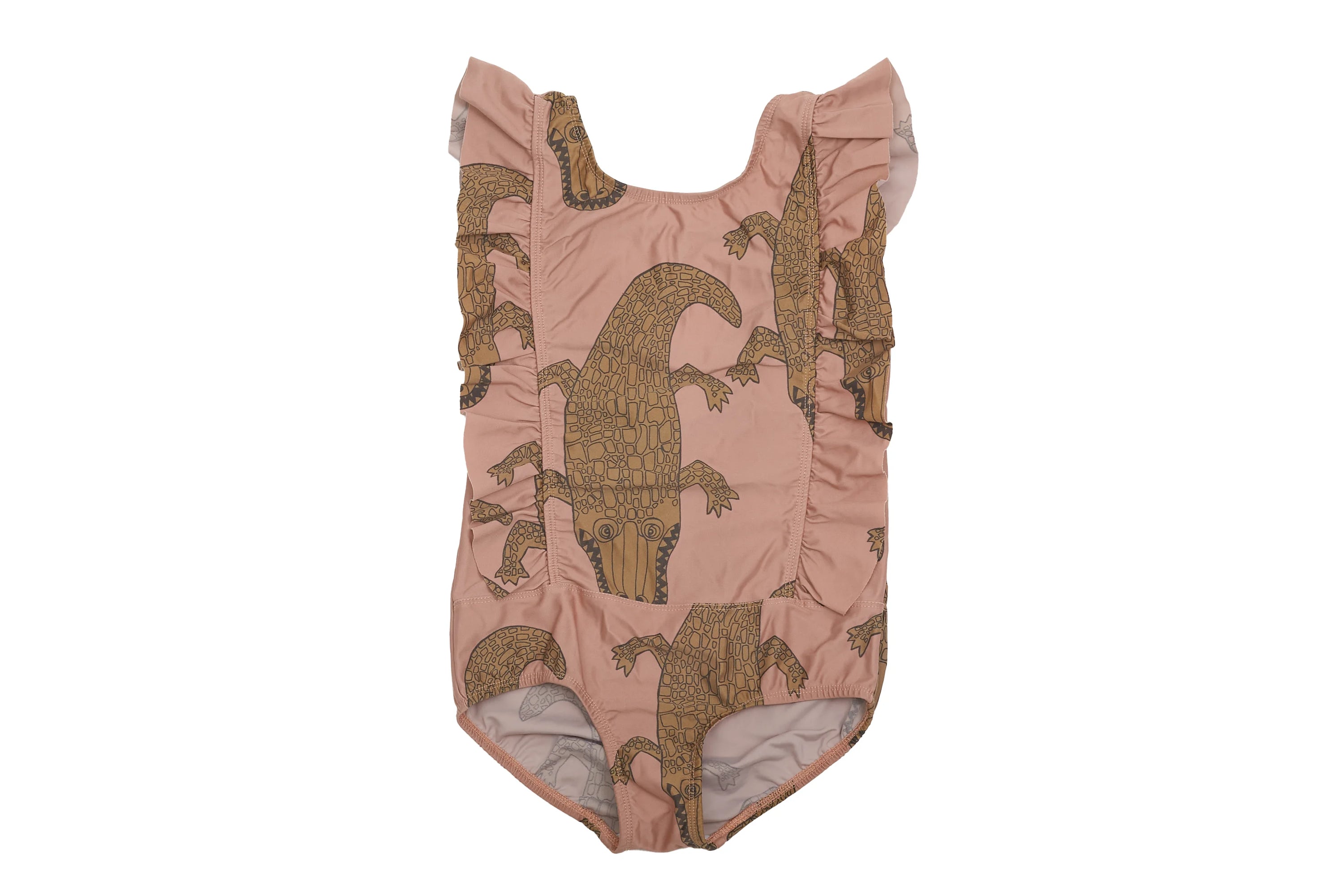 Mini Rodini Alligator Ruffle One-Piece Swimsuit
