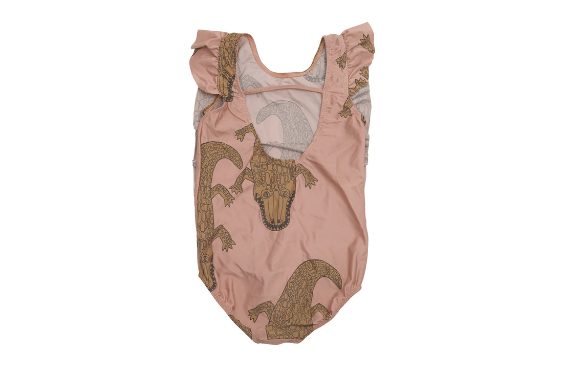 Mini Rodini Alligator Ruffle One-Piece Swimsuit