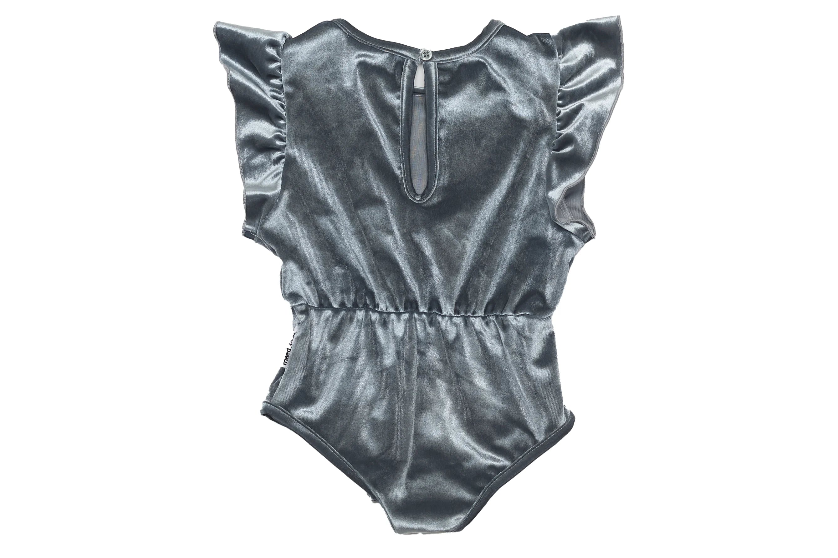 Maed For Mini Silver Velvet Dream Bodysuit