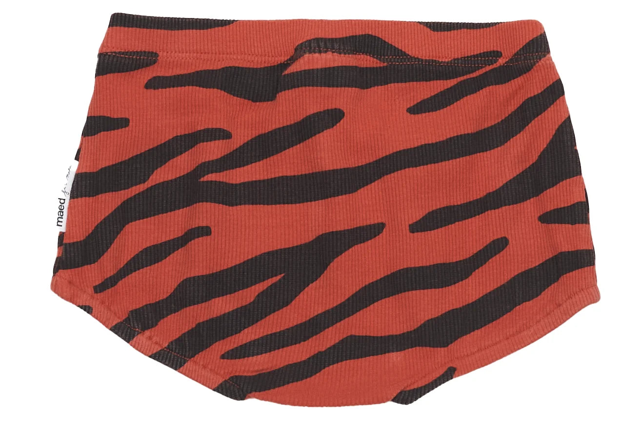 Maed for Mini Tiger Stripe Ribbed Baby Bloomer