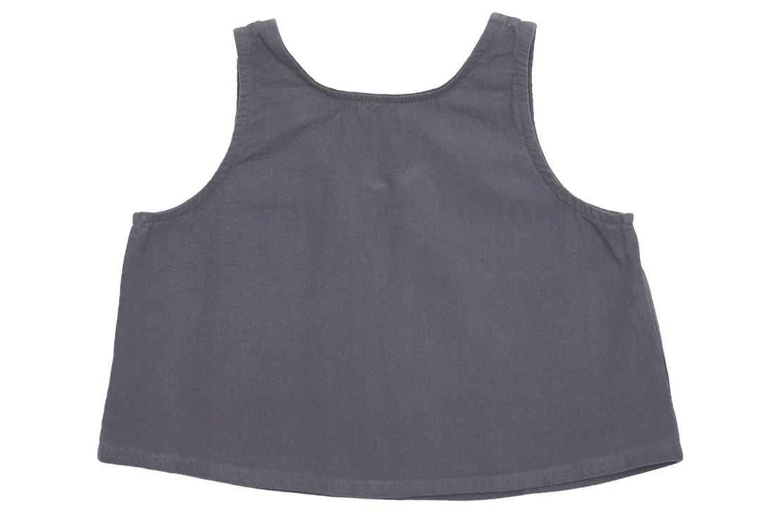 Tothemoon Grey Linen Tank