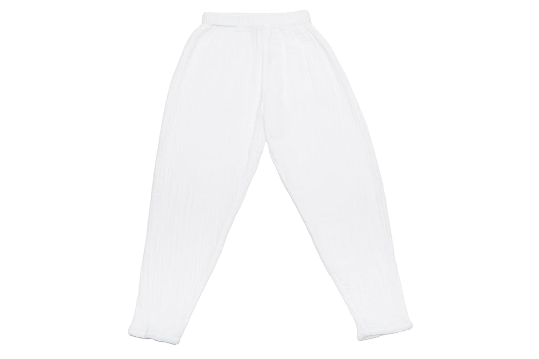Numero 74 Effortless Pure White Mousseline Pants