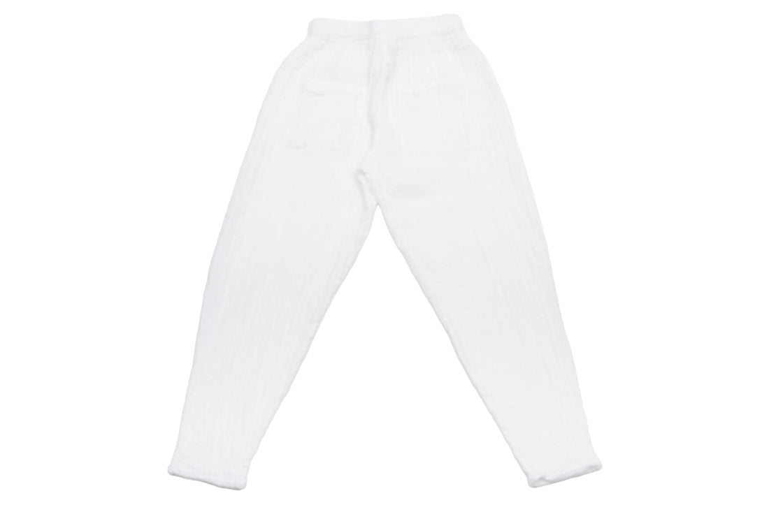 Numero 74 Effortless Pure White Mousseline Pants